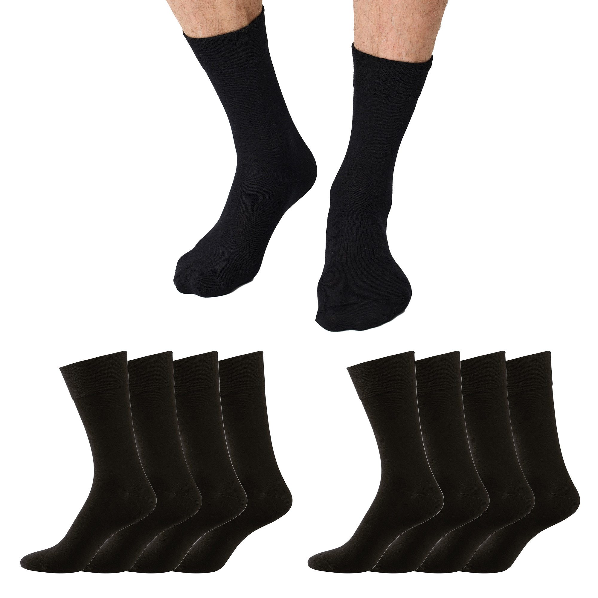 Nur Die Freizeitsocken 98% Baumwolle weich atmungsaktiv (8-Paar) Männer Mul günstig online kaufen