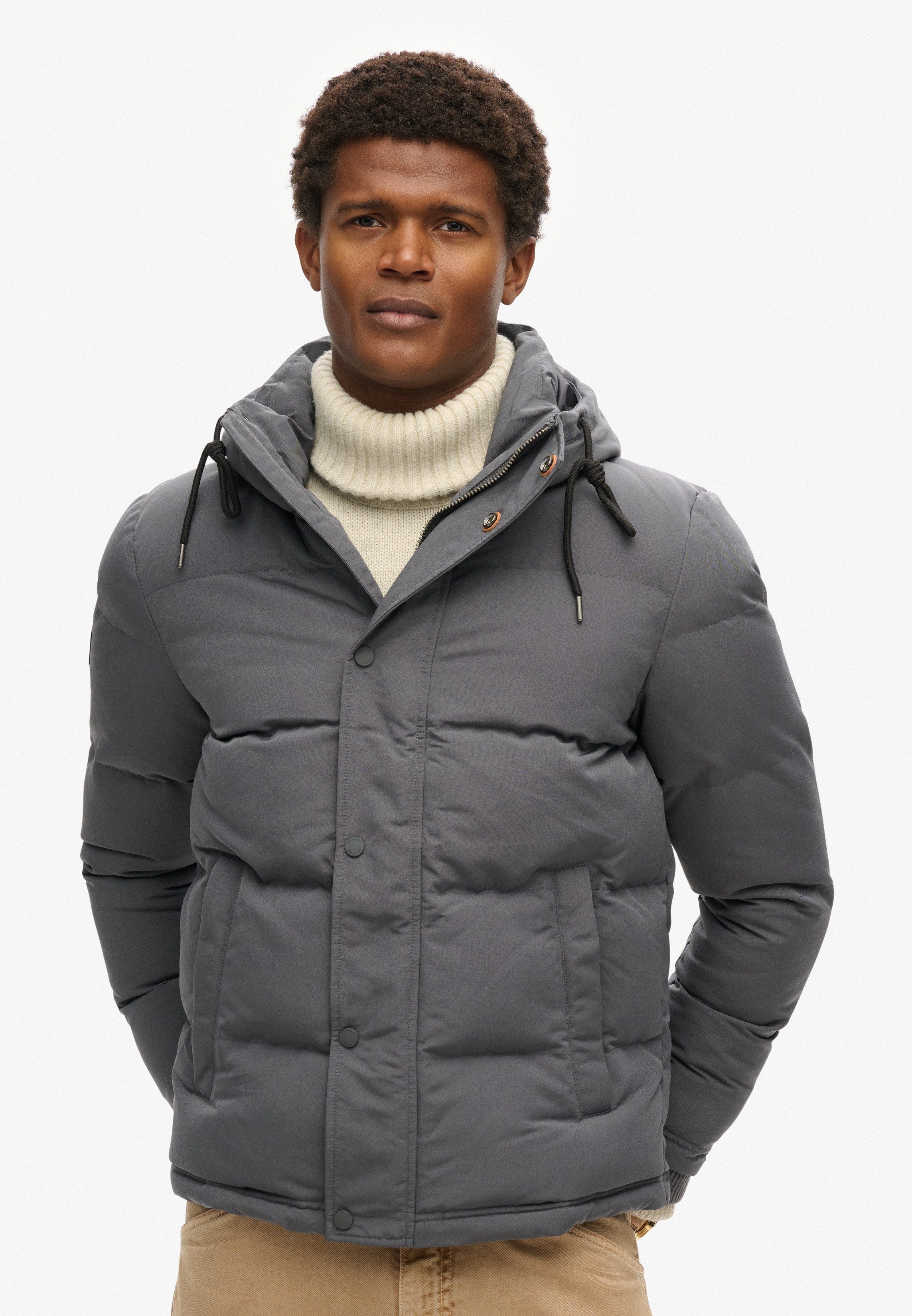 Superdry Steppjacke Everest Hooded Puffer Jacket günstig online kaufen