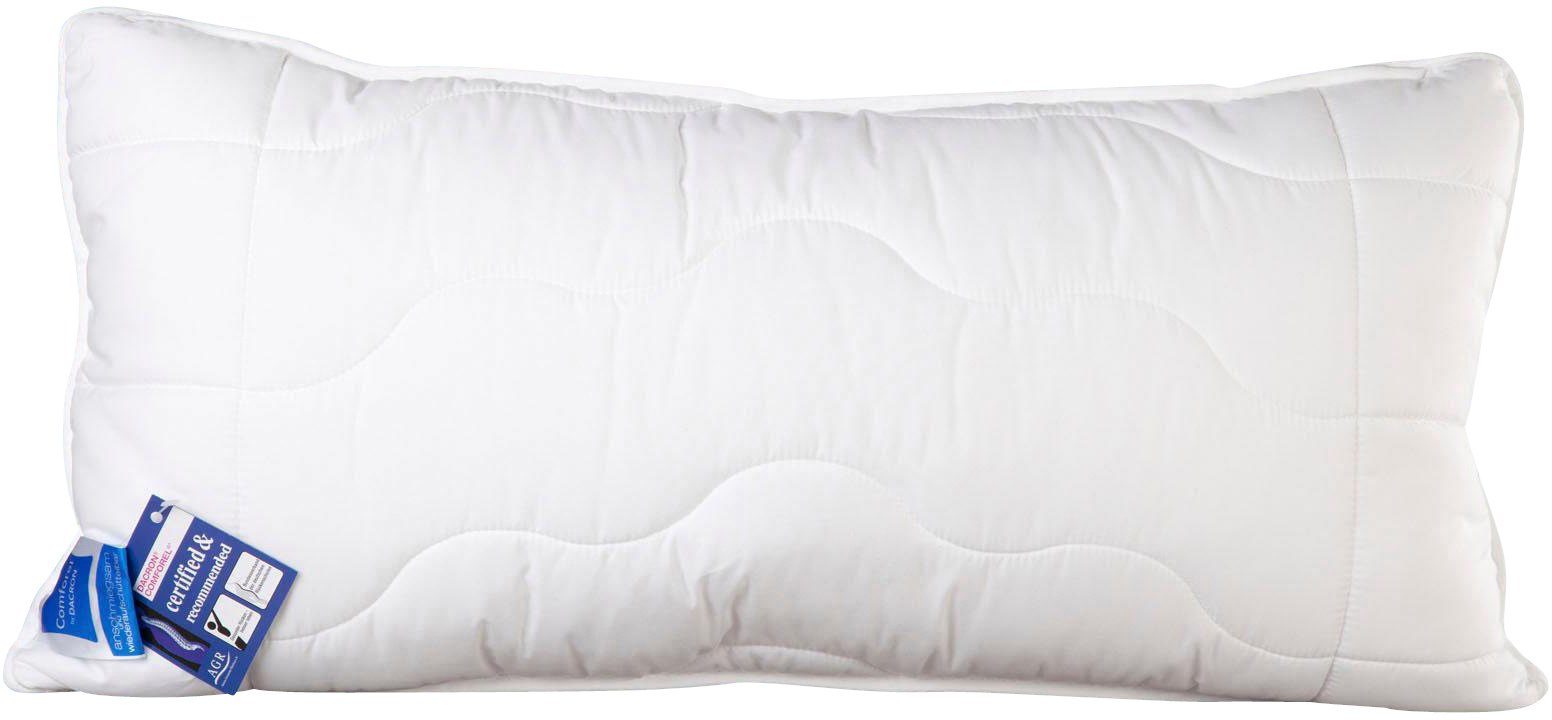 Jekatex Nackenstützkissen Kissen Basic, Füllung: Microfaser, Bezug: Polyester, Seitenschläfer, Rückenschläfer, Zertifiziert durch die Aktion gesunder Rücken (AGR) e.V.
