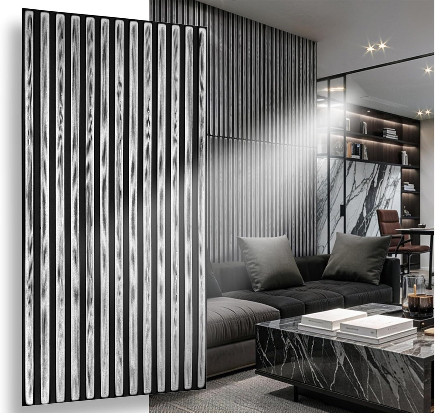 IKHEMalarka 3D Wandpaneel Betonoptik Marmor Ziegel günstig online kaufen