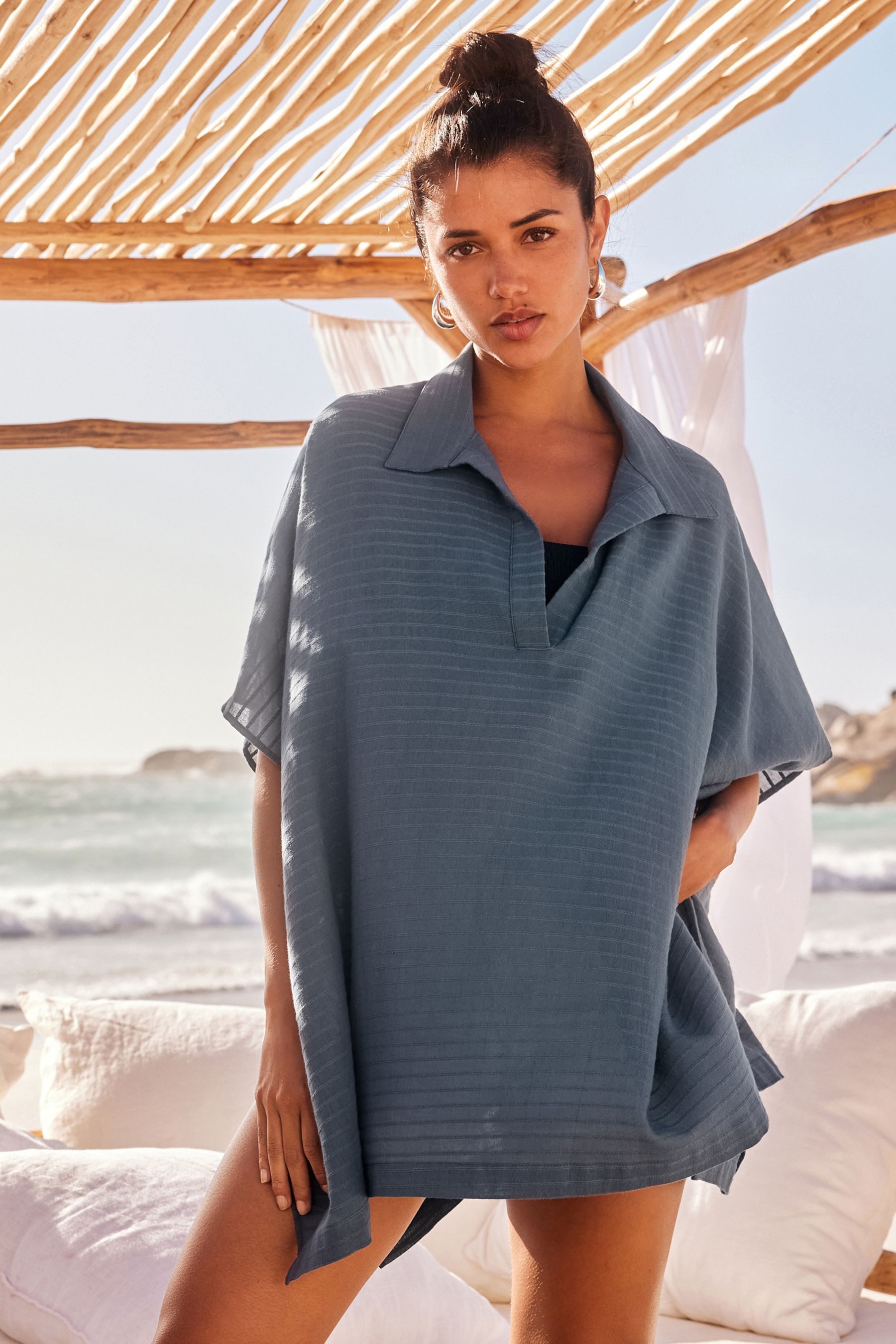 Next Longshirt Langes Oberteil zum Überziehen Kimono (1-tlg)