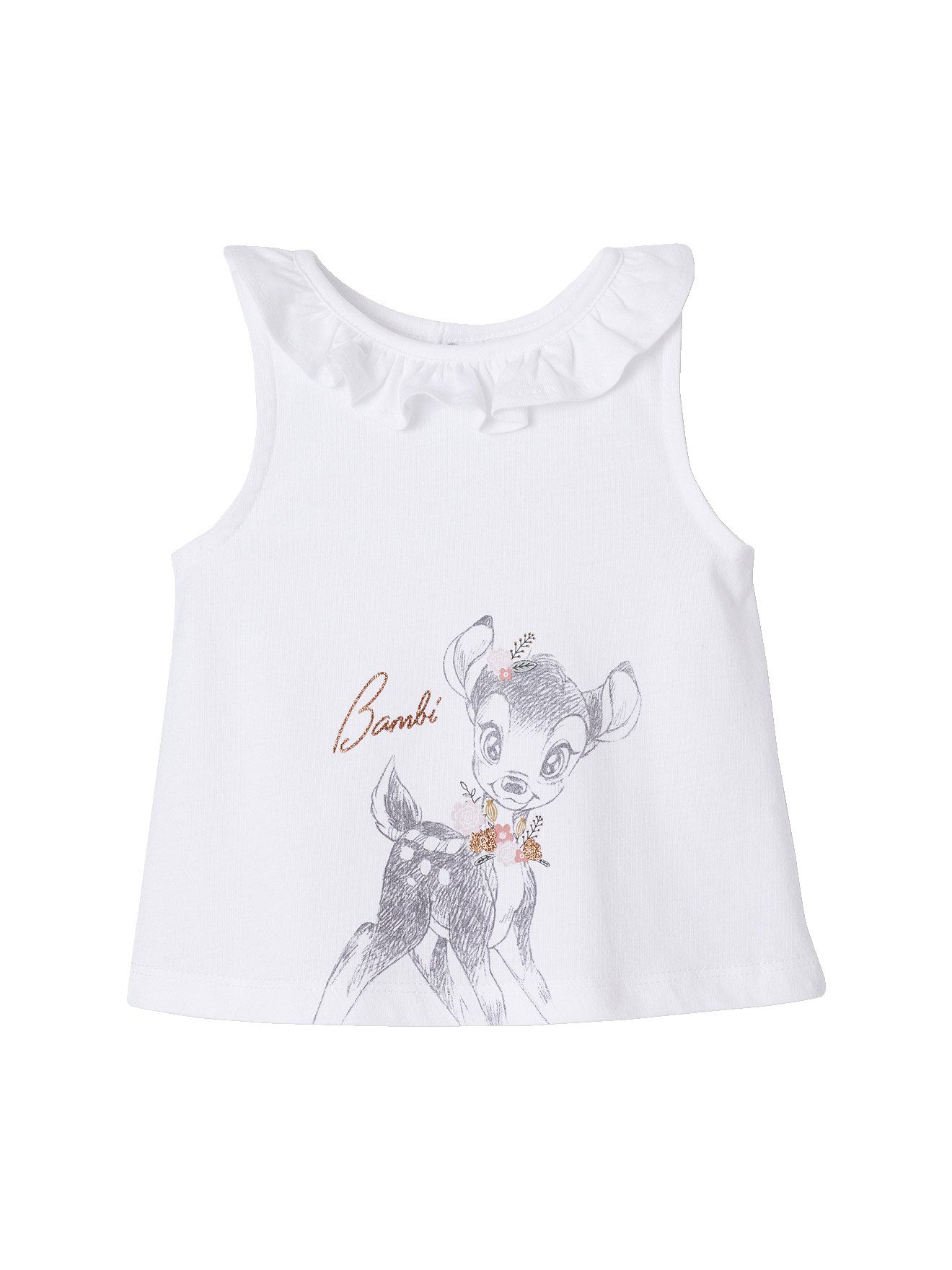 vertbaudet Hemd & Hose Baby-Set: Top, Shorts & Haarband Disney BAMBI