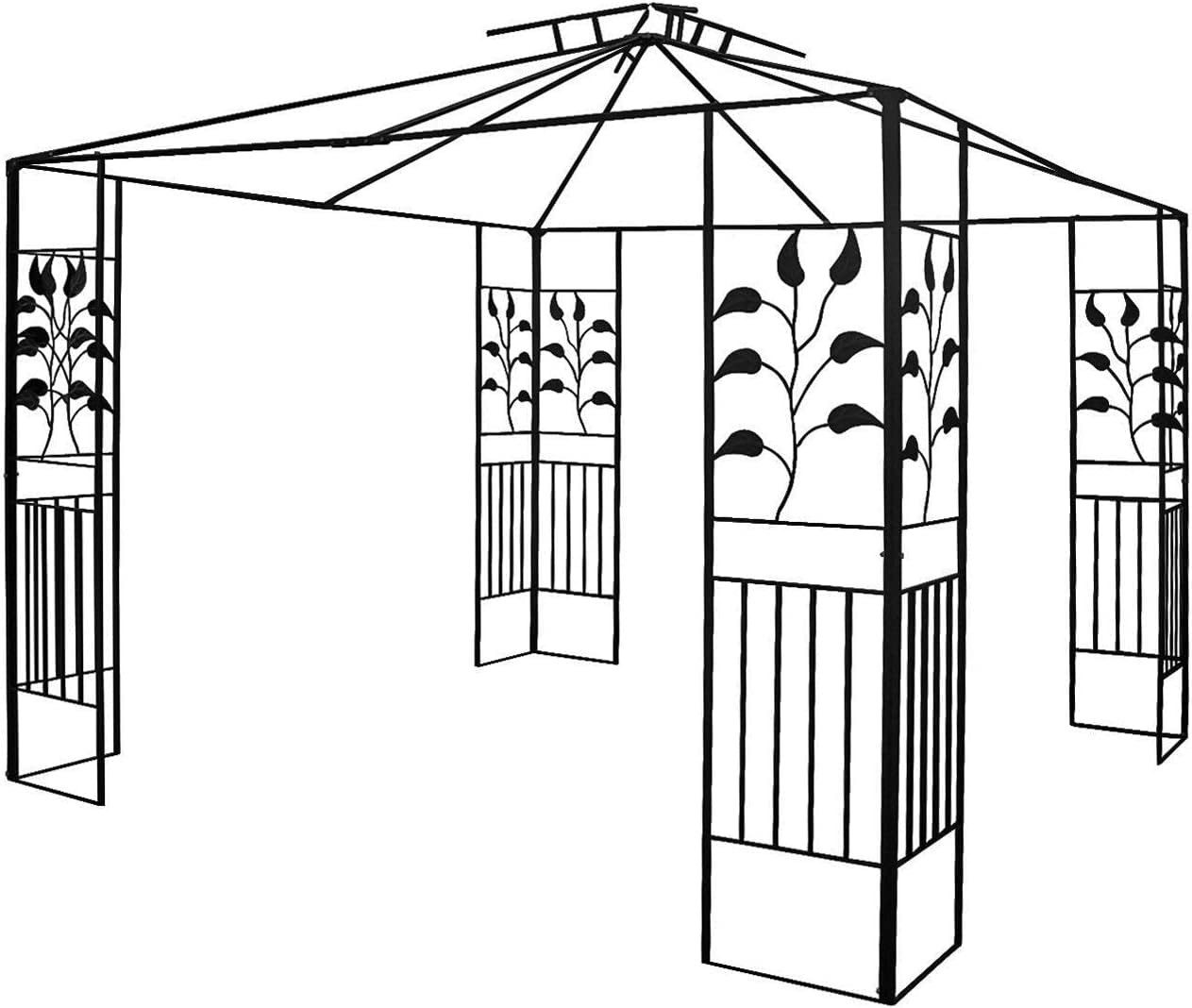 habeig Grillpavillon Pavillongestell Metall Pavillon 3x3m Ersatzgestänge Ersatzgestell, 300 cm breit
