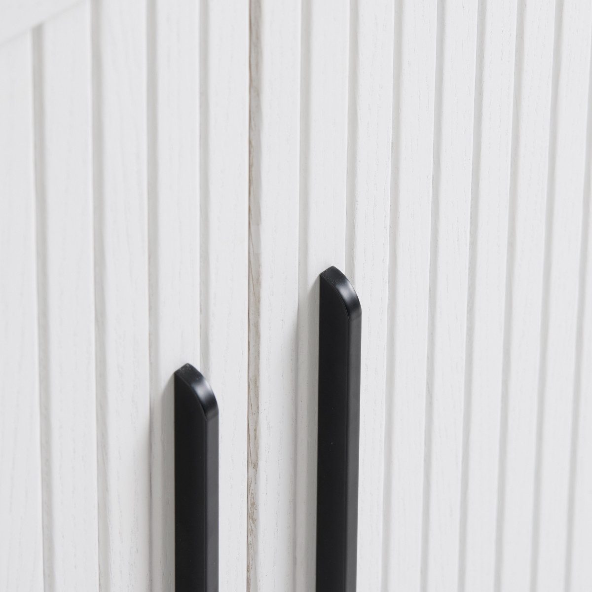 Liadomo Lowboard Uriel, Breite 120 cm, Schiebetüren, Lamellen, schwarz, wei günstig online kaufen