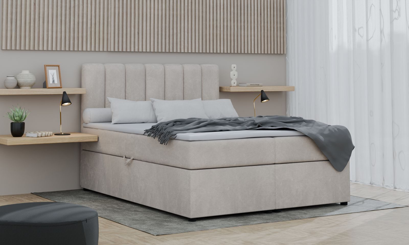 Deine Möbel 24 Boxspringbett VIKA Komplettbett günstig online kaufen