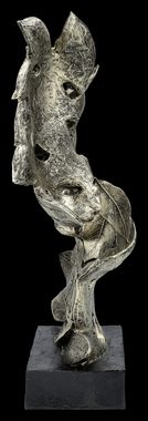 Figuren Shop GmbH Dekoobjekt Skulptur aus Blättern - Natürliche Emotion - Kuss - wunderschöne Figur