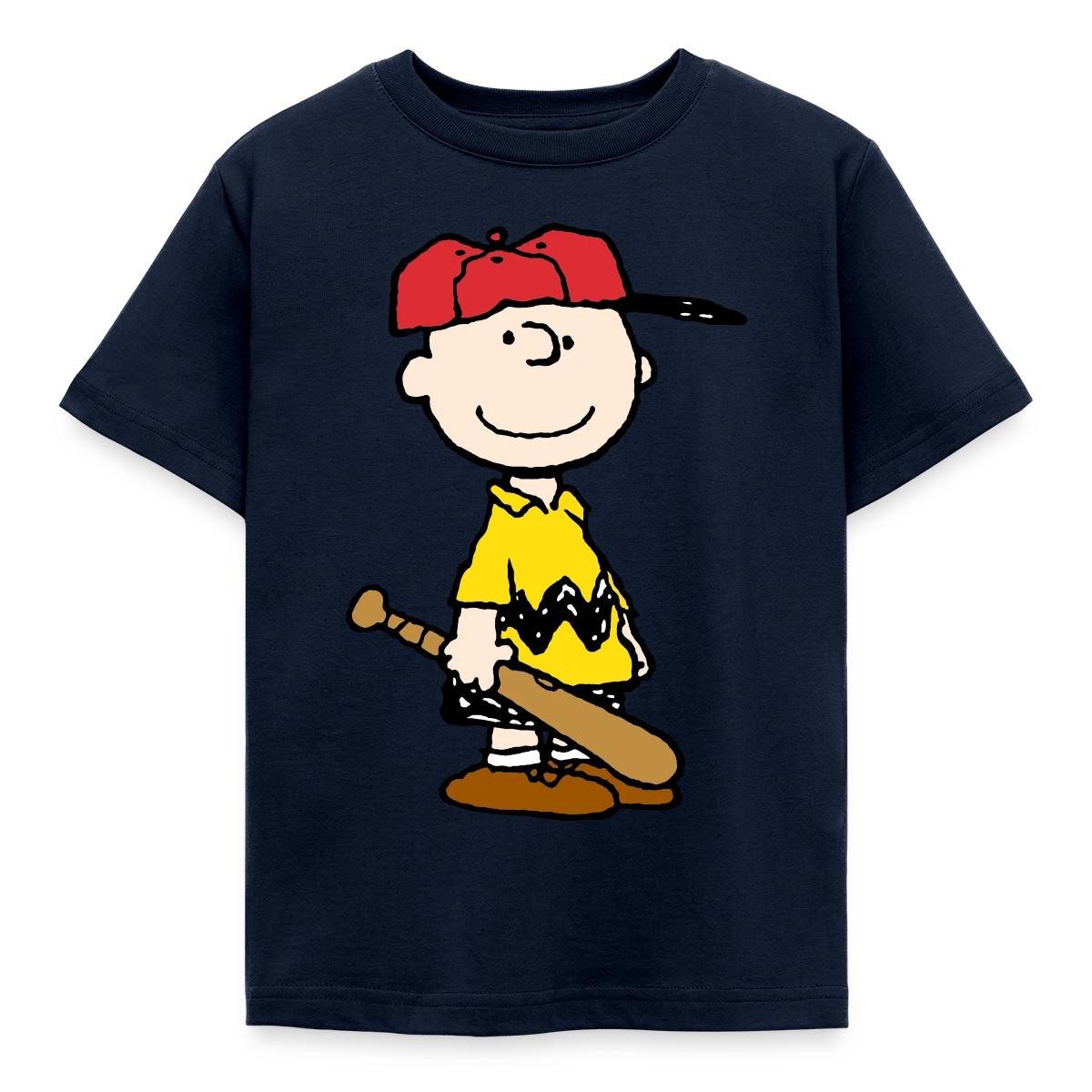 Spreadshirt T-Shirt Peanuts Charlie Brown Baseball Sport Kinder T-Shirt (1-tlg) Fällt klein aus. Wir empfehlen, eine Größe größer zu bestellen.
