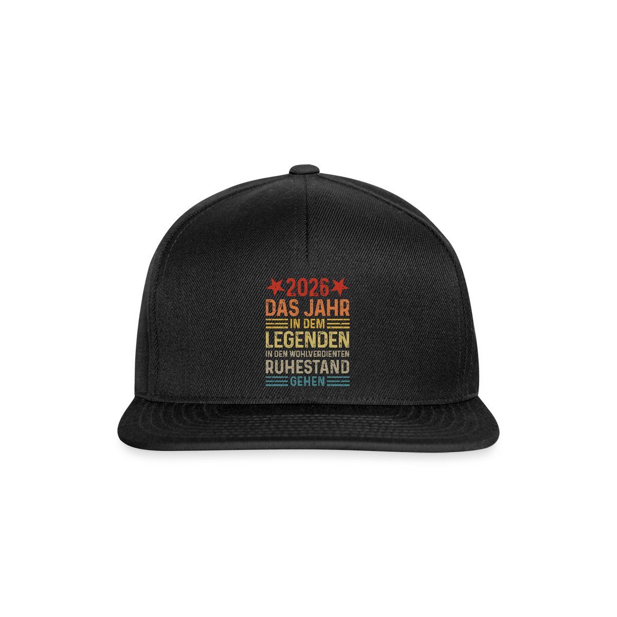 Snapback Cap 2026 Legende Ruhestand Rentner Pensionär Geschenk Snapback Cap
