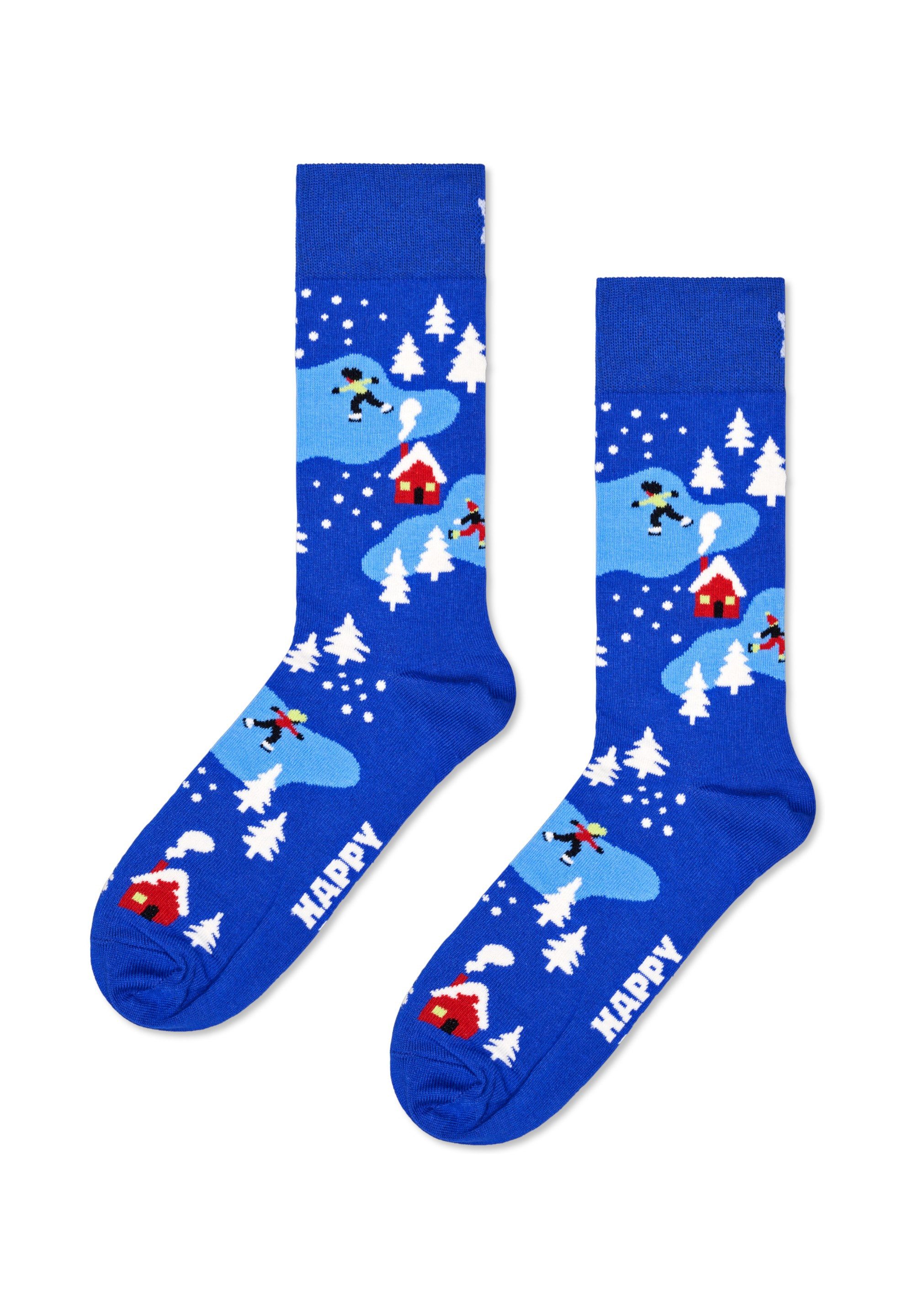 Happy Socks Basicsocken 3-Pack Holiday Navy Socks Gift Set Verstärkte Ferse günstig online kaufen