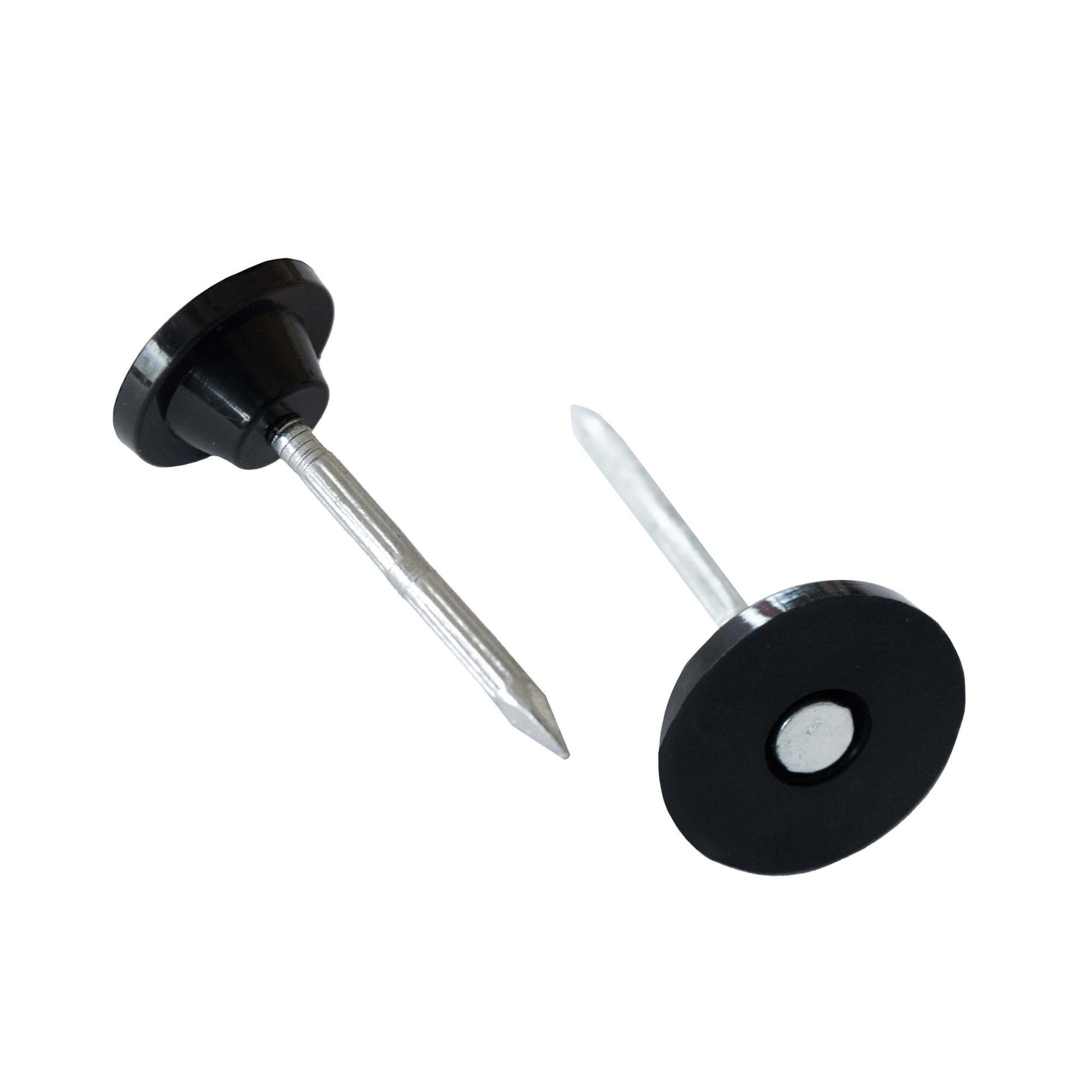 Jardinion Abdeckprofil (Noppenbahn Nagel, Dichtnagel mit Montageknopf, 100-St), zur Befestigung von Noppenbahnen / Noppenfolien