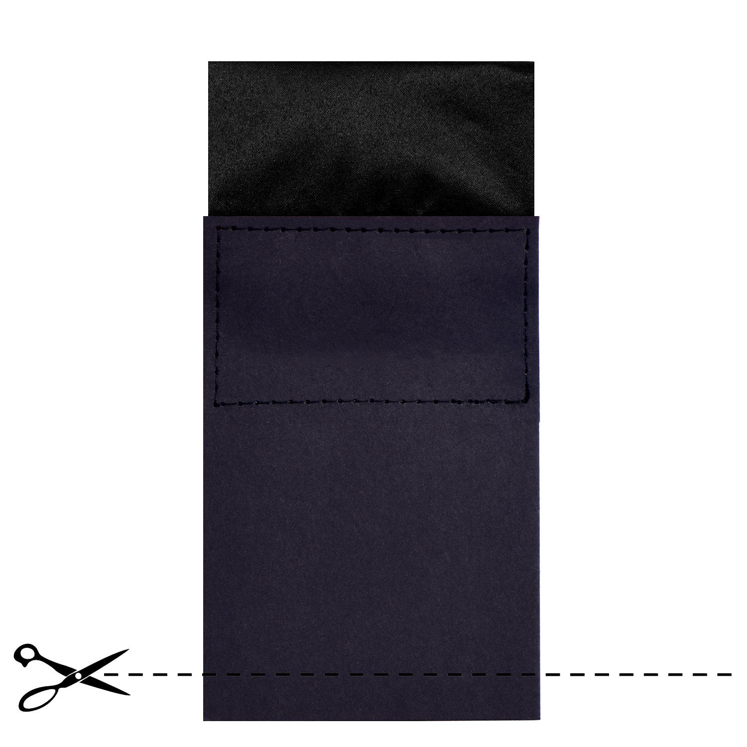DonDon Einstecktuch DonDon Herren Einstecktuch vorgefaltet eckig, (Packung, 1-St), vorgefaltet, mit Karton verstärkt, Seidenlook