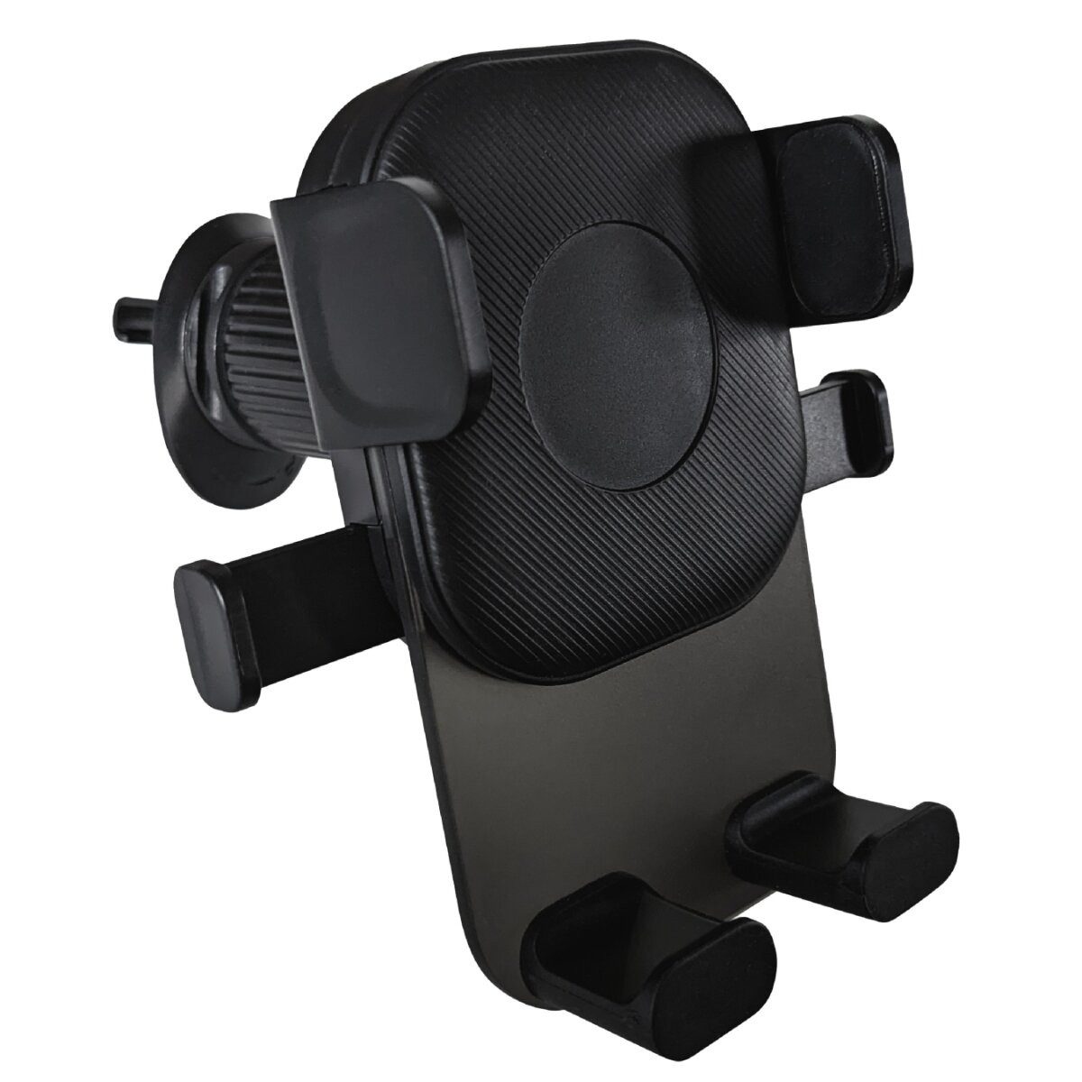 Setty Smartphone-Halterung US-K3 Auto-Handyhalterung Schwarz mit Metallhaken 360 Grad, (Einzelartikel, Einzelartikel, Metallhaken für sicheren Halt am Lüftungsgitter)