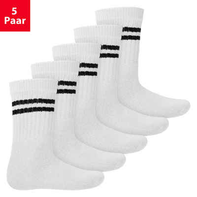 MT Tennissocken Kinder Freizeit Socken (5/10 Paar) Tennissocken Mädchen & Jungen (5-Paar)