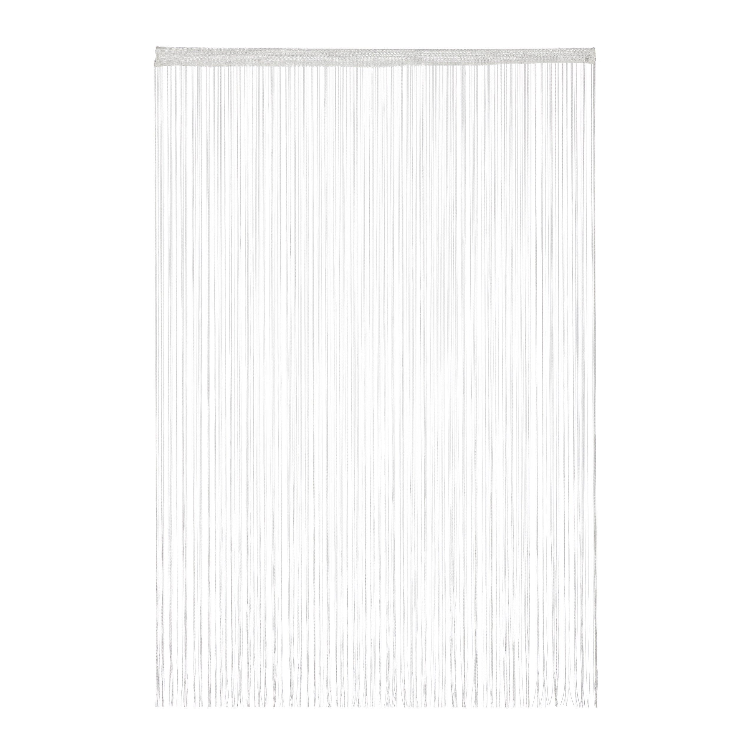 relaxdays Fadenvorhang weiß, 1er Pack 145x245cm günstig online kaufen