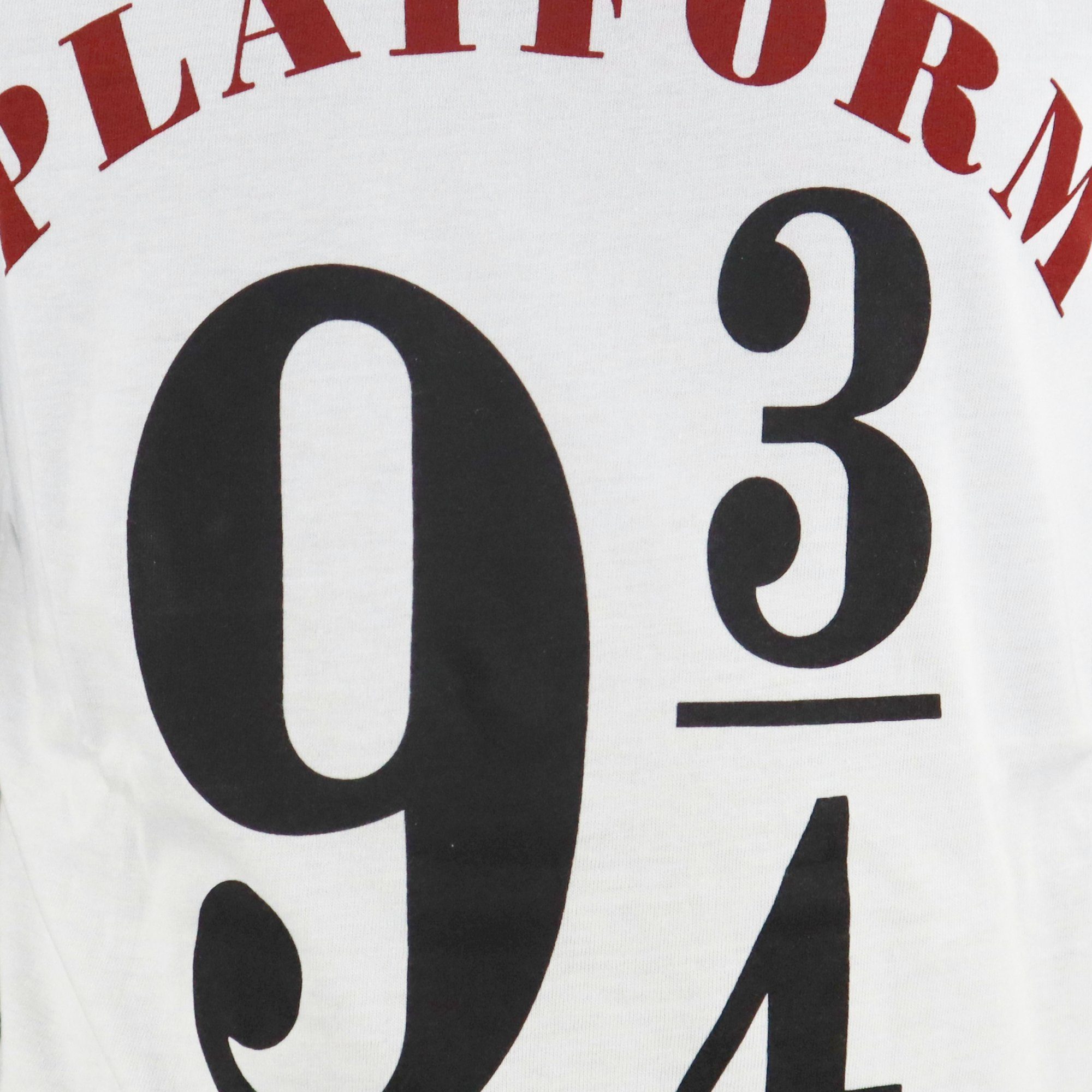 Harry Potter Schlafanzug Harry Potter Platform 9 3/4 kurzarm Pyjama Shirt Shorts Gr. 134 bis 164, Braun oder Weiß 100% Baumwolle – Bild 2 von 5