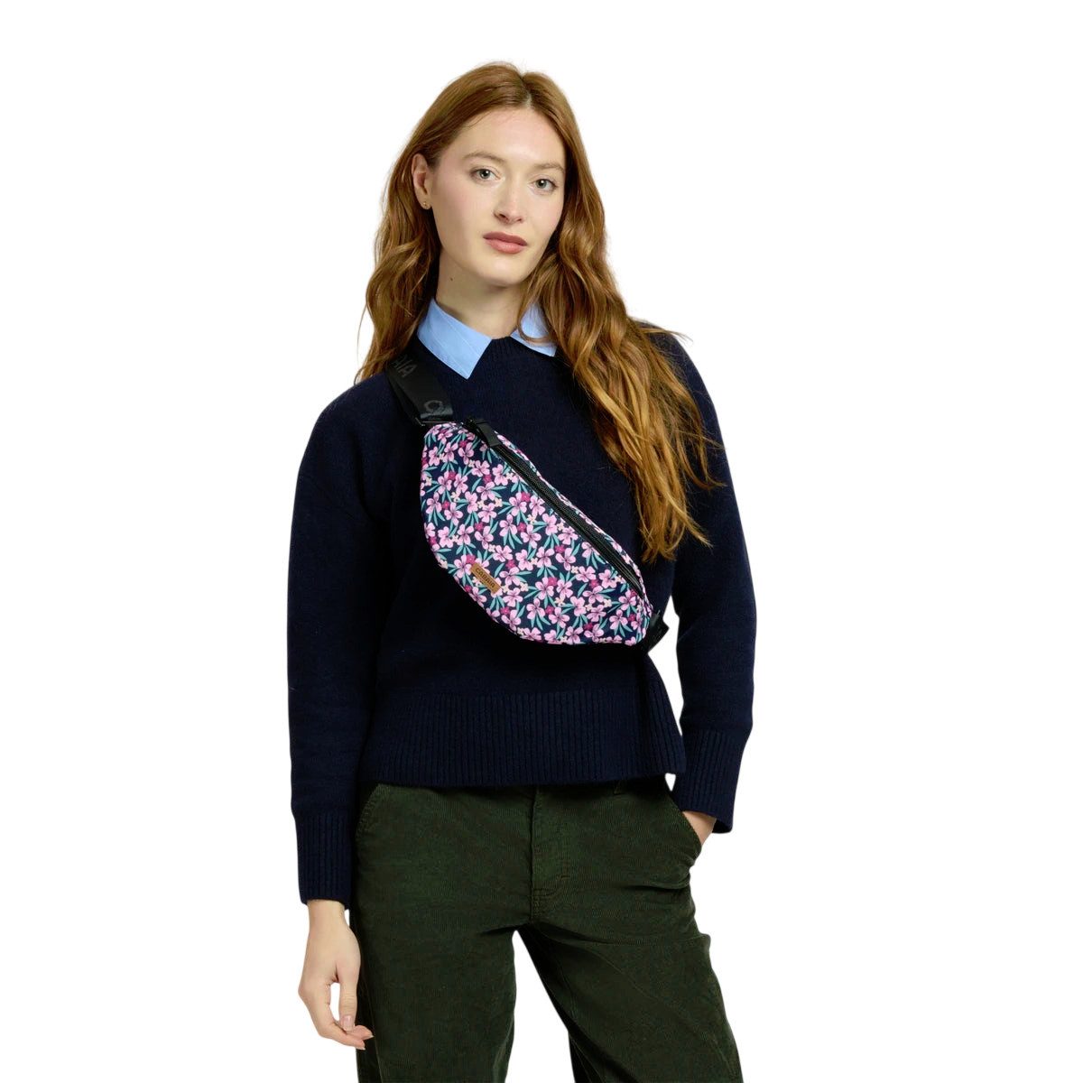 CABAIA Bauchtasche 2IN1 Medium Fiji (kein set), Wendbar: Eine Seite mit Muster, die andere einfarbig
