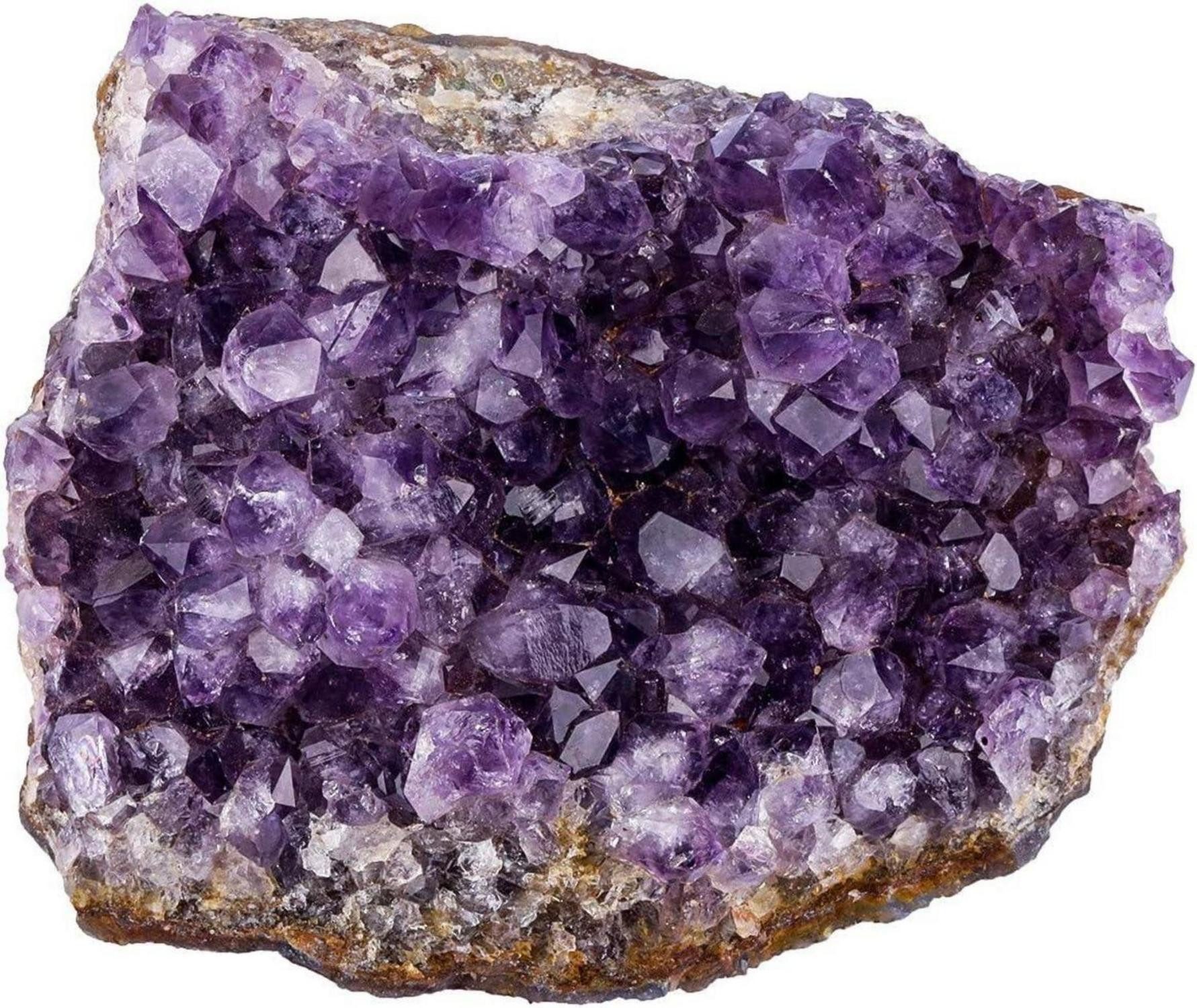 Edelstein Natürlicher Amethyst Drusensegment Rohstück Fengshui Deko