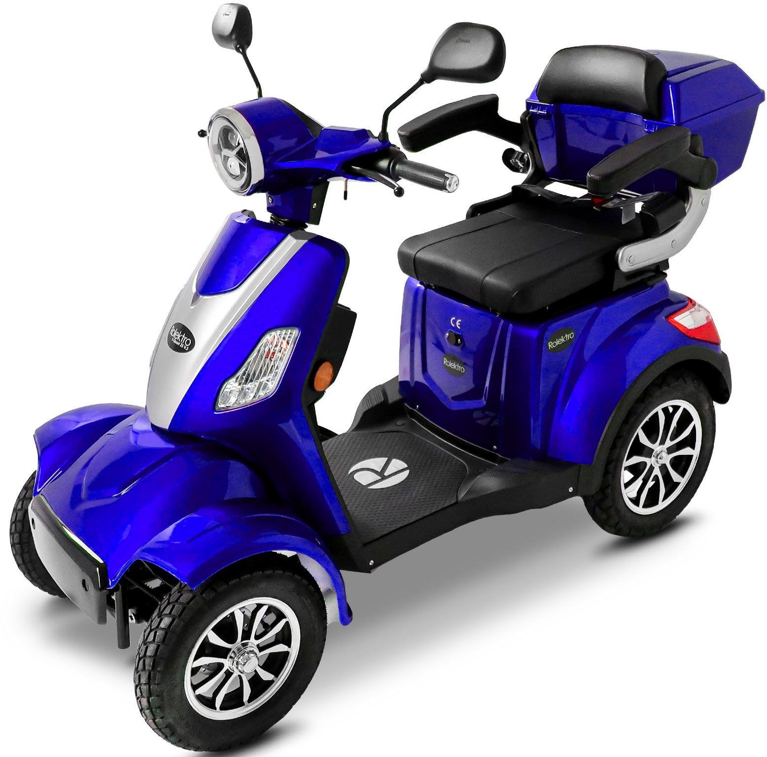 Rolektro Elektromobil Rolektro E-Quad 25 V.3, Lithium Akku, 25 km/h, (mit Topcase)