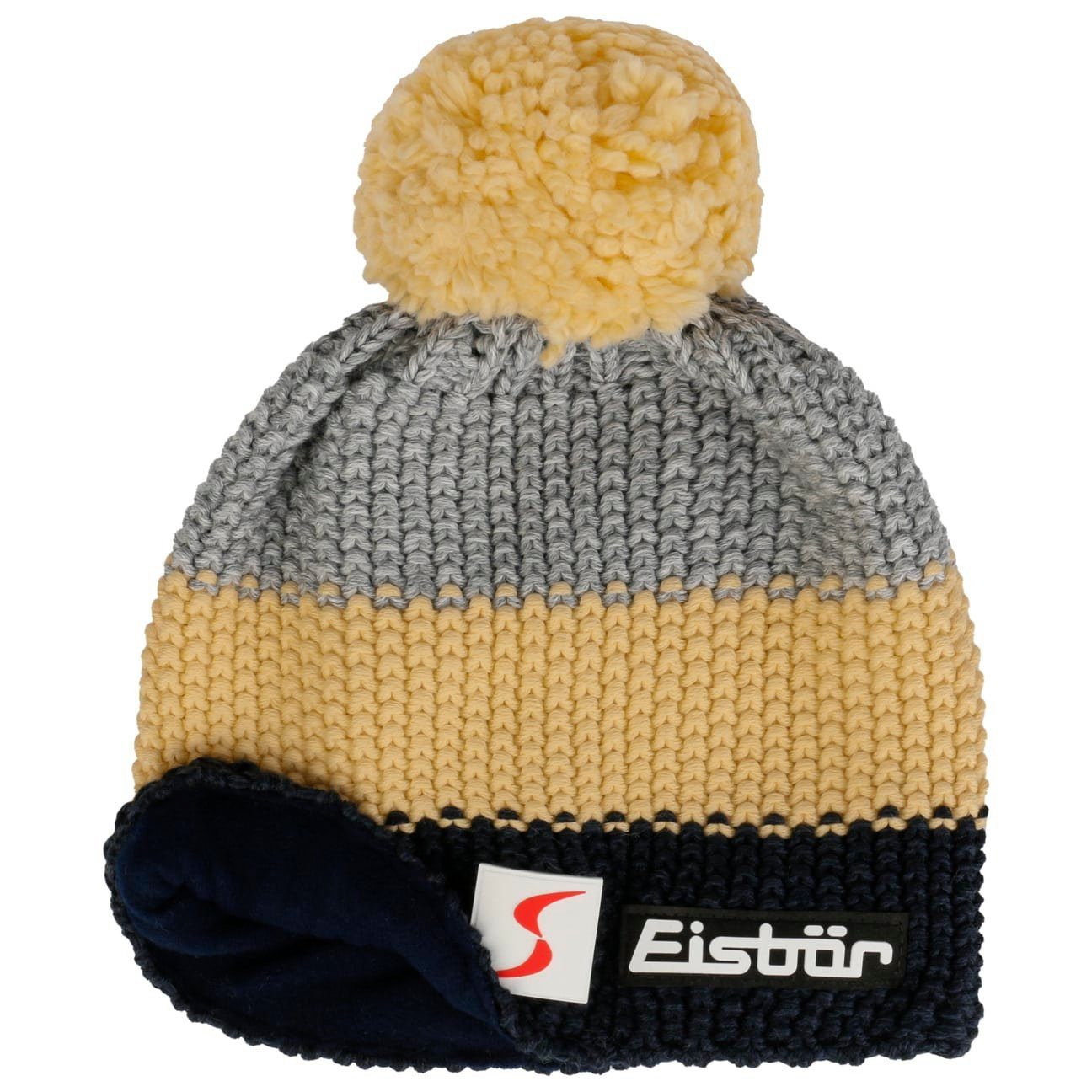 in mit Bommelmütze the (1-St) Made Futter, Eisbär Beanie gelb EU