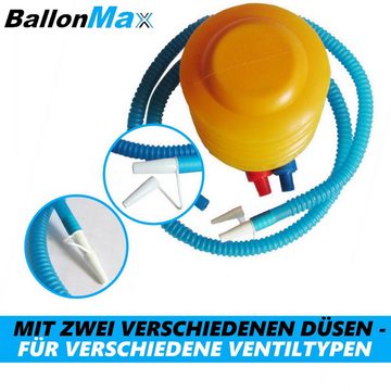MAVURA Fußpumpe BallonMax Fuß Pumpe Luftpumpe Tretpumpe Blasebalg, für Luftballon Luftmatratze Sporgeräte & mehr