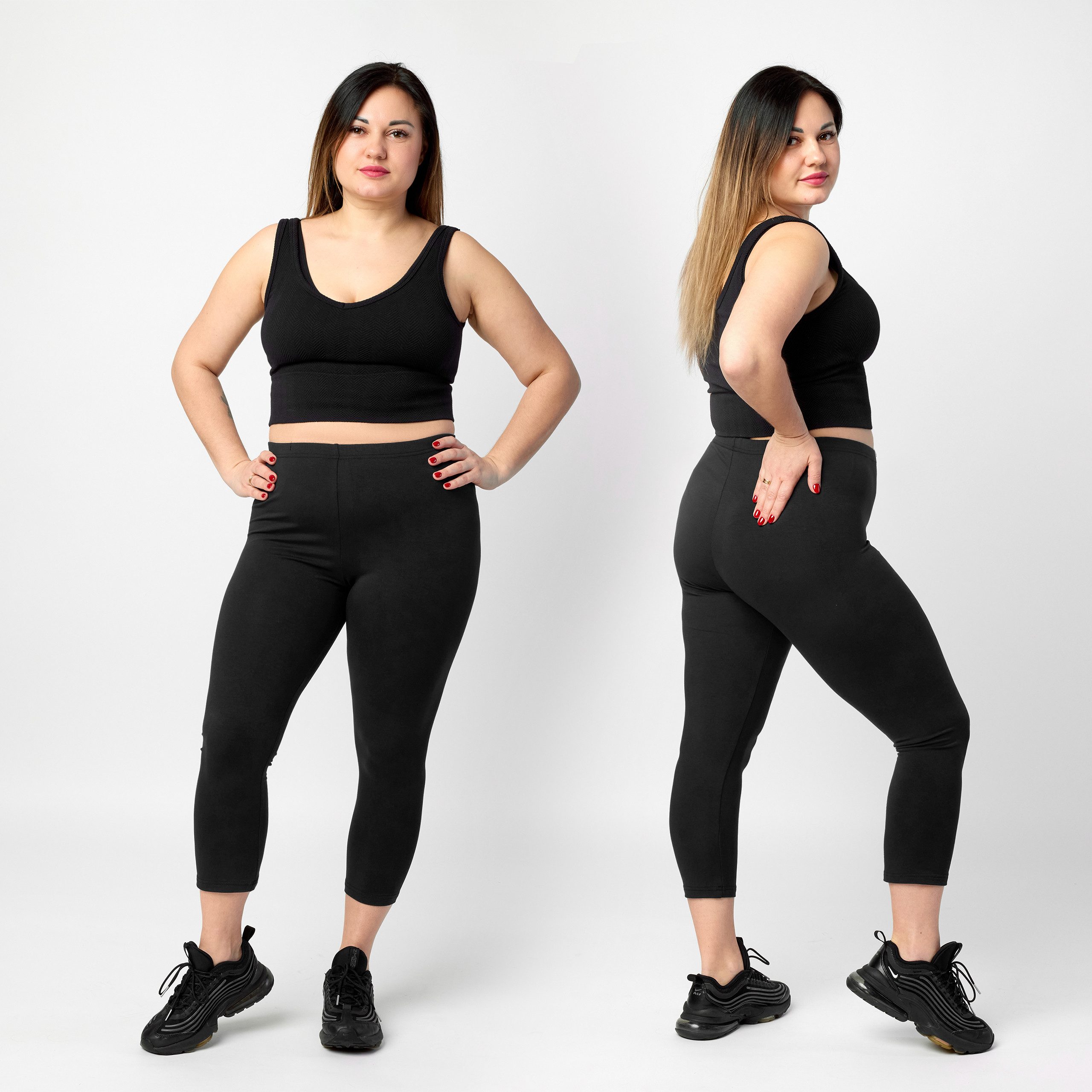 Merry Style Leggings Große Größen Damen 3/4 Länge aus Viskose MS10-449 (1-t günstig online kaufen