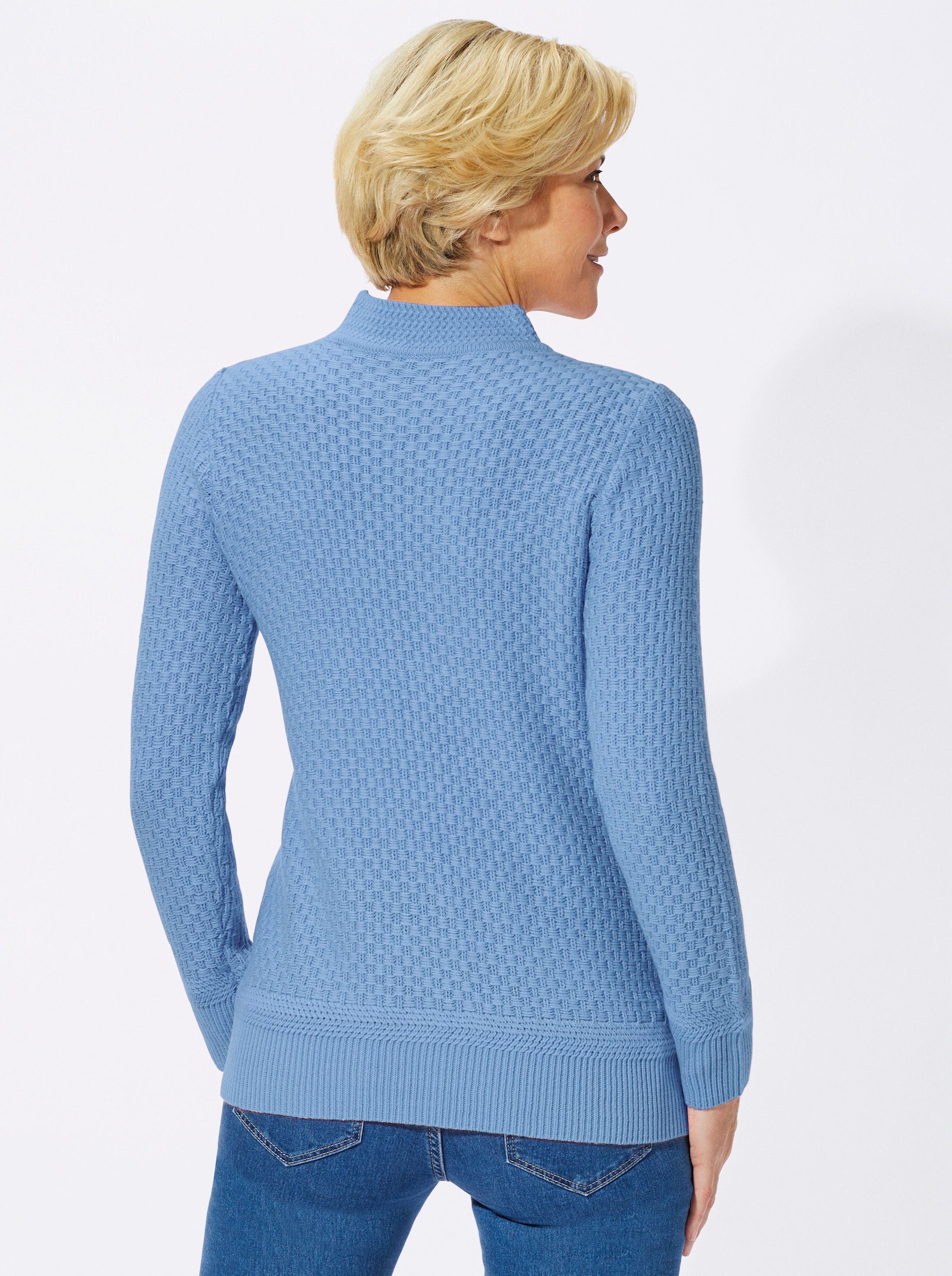 Witt Strickpullover Pullover Langarm Struktur günstig online kaufen