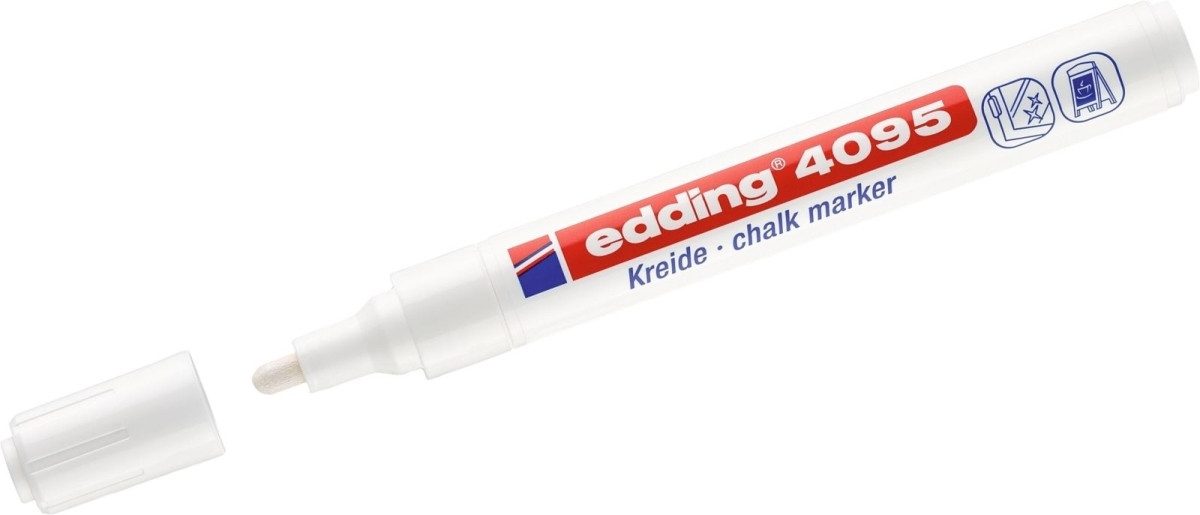 edding Filzstift Kreidemarker edding 4095 2-3mm weiß
