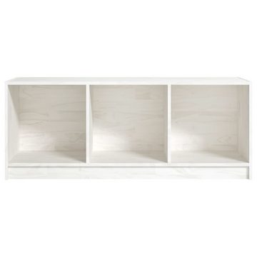 furnicato TV-Schrank Weiß 104x33x41 cm Massivholz Kiefer