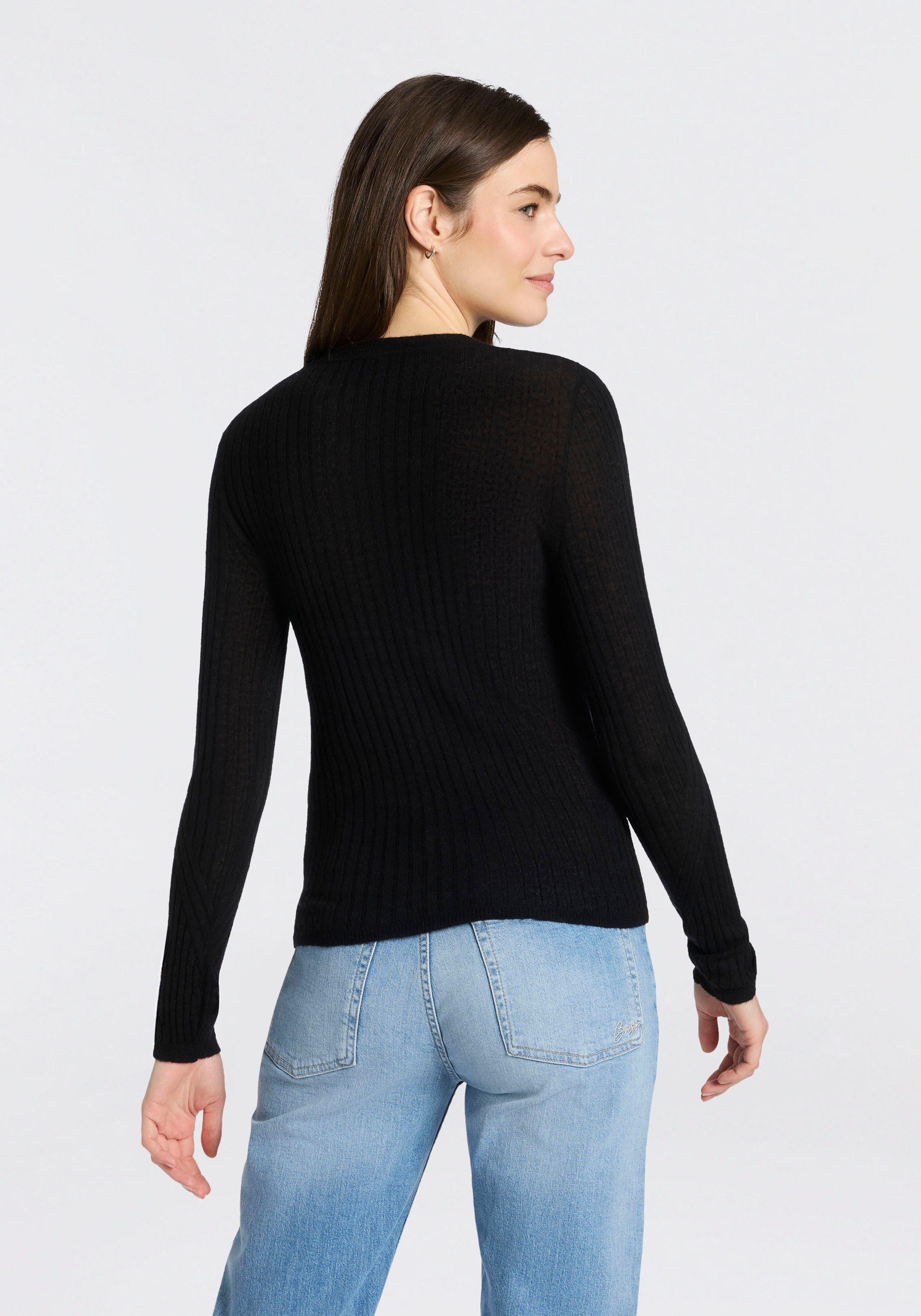 BOSS ORANGE Rundhalspullover Fennoni Premium Damenmode Schurwoll-Mix, slim günstig online kaufen