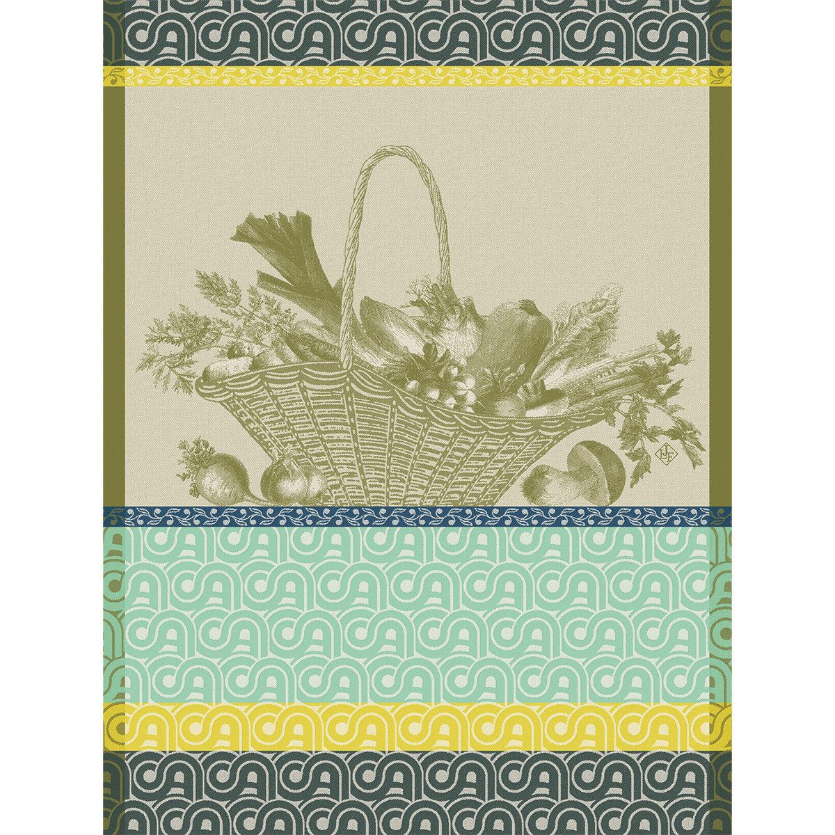Le Jacquard Francais Geschirrtuch Geschirrtuch Potager d´hiver Poireau 60x80 cm, (1-tlg., 1 x Geschirrtuch), jacquard-gewebt