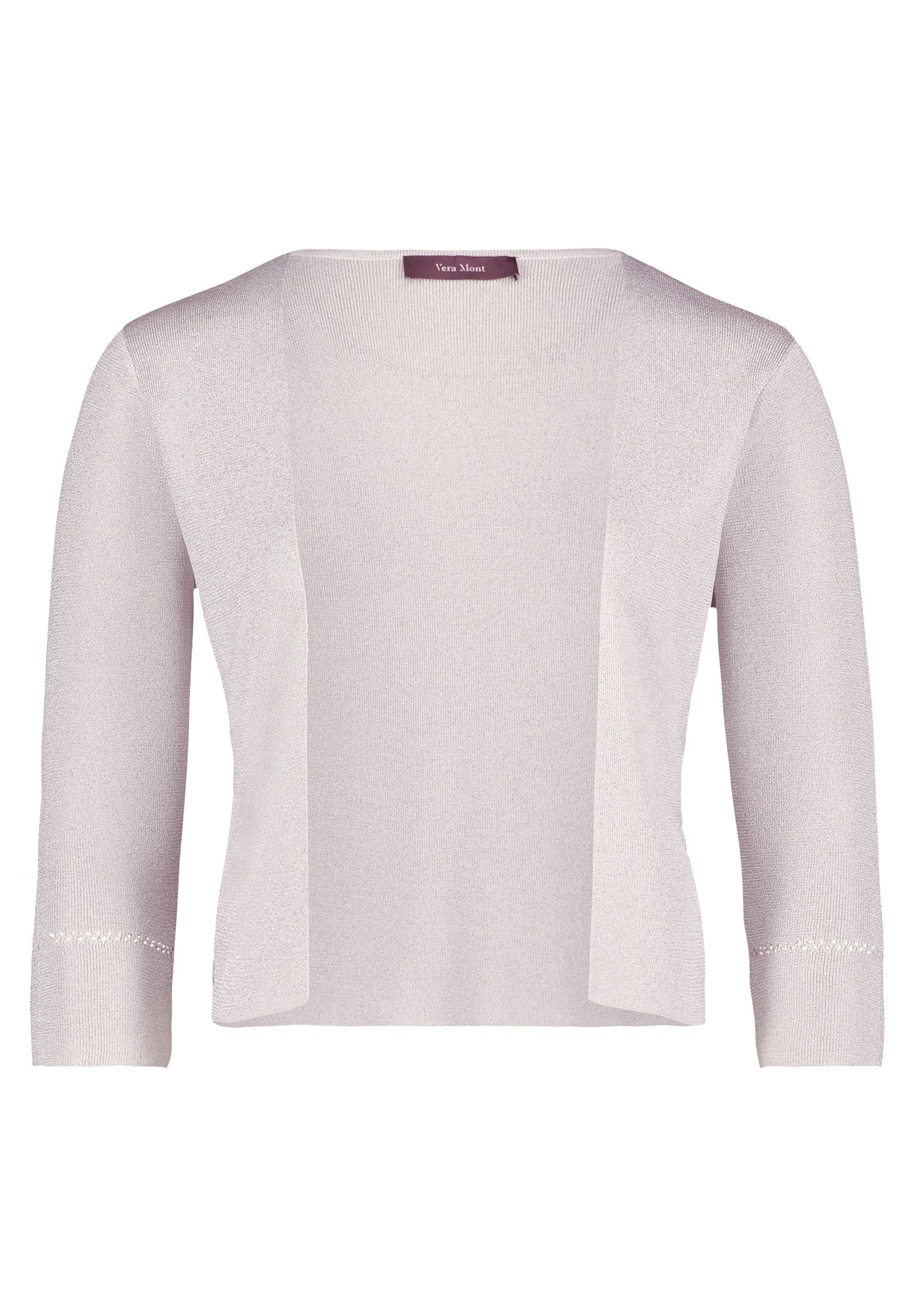 Vera Mont Strickjacke Damen ohne Verschluss (1-tlg) Glitzer