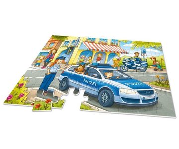 Noris Puzzle XXL Puzzle Auf Streife mit der Polizei. 45 Teile, 45 Puzzleteile