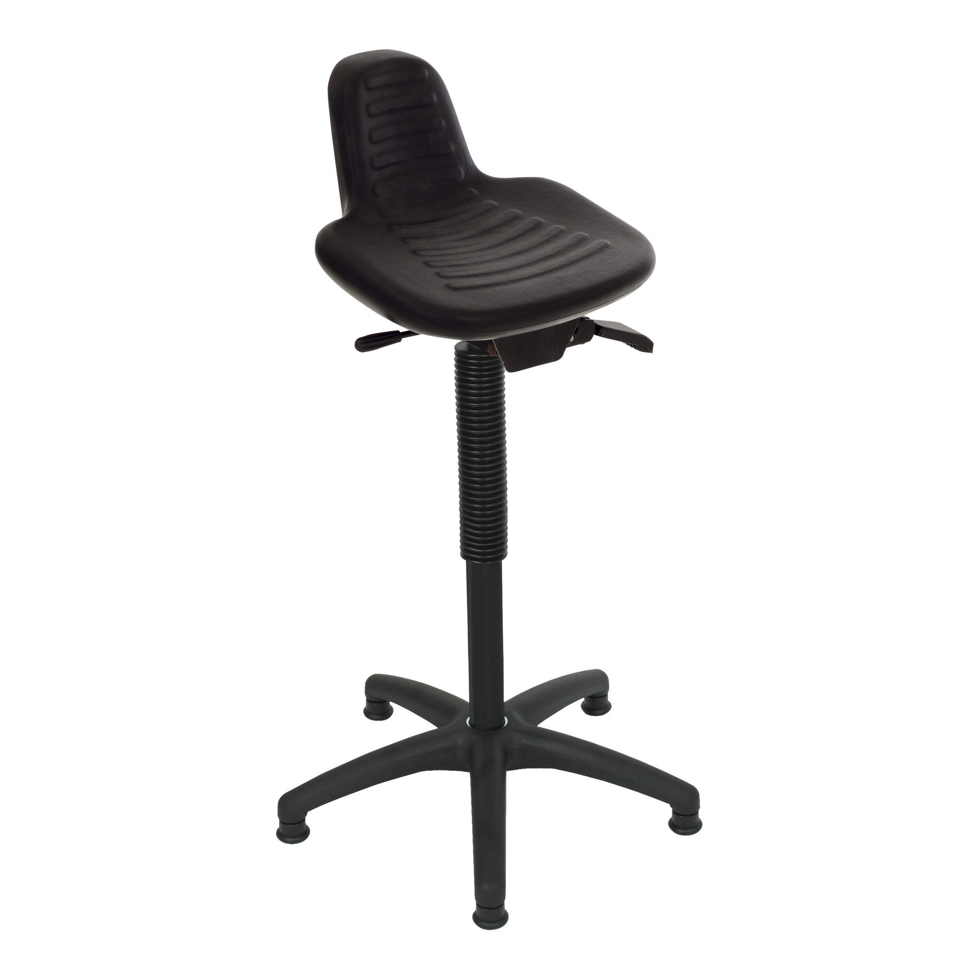 Stier Bürostuhl STIER Stehhilfe mit Bodengleitern höhenvertellbare Sitzhöhe 580-840 mm