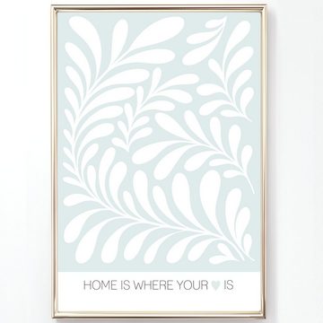 homestyle-accessoires Poster Bilderset HOME IS WHERE YOUR HEART IS DIN A3/A4/A5 Prints, (10 St), Ohne Bilderrahmen
