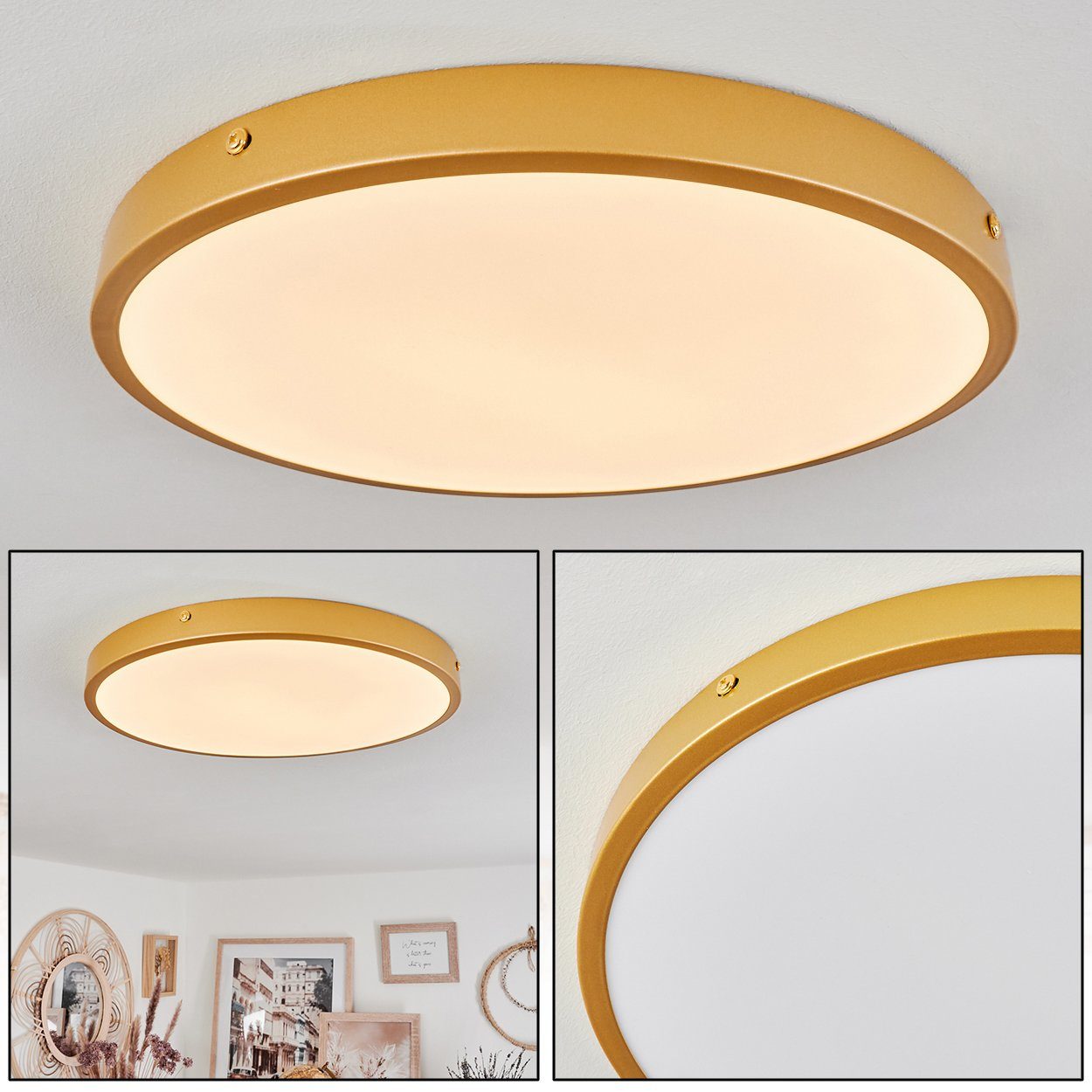 hofstein Deckenleuchte moderne Deckenlampe aus Metall/Kunststoff günstig online kaufen