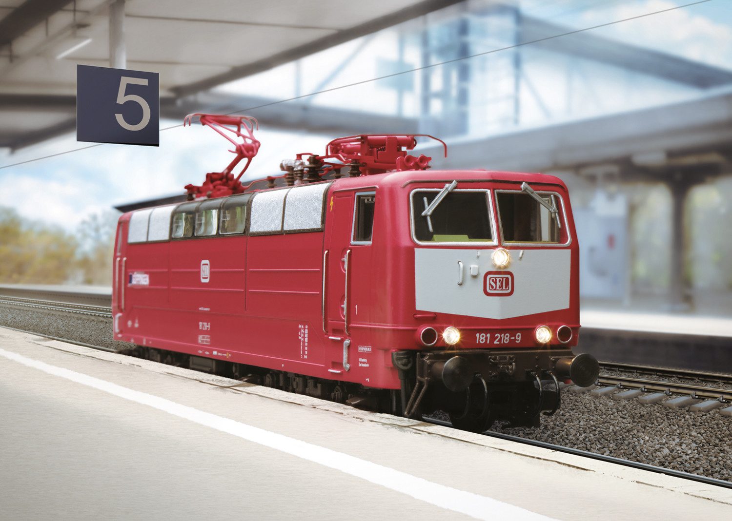 Märklin Elektrolokomotive Baureihe 181.2 - 39587, Spur H0, mit Sound und Licht