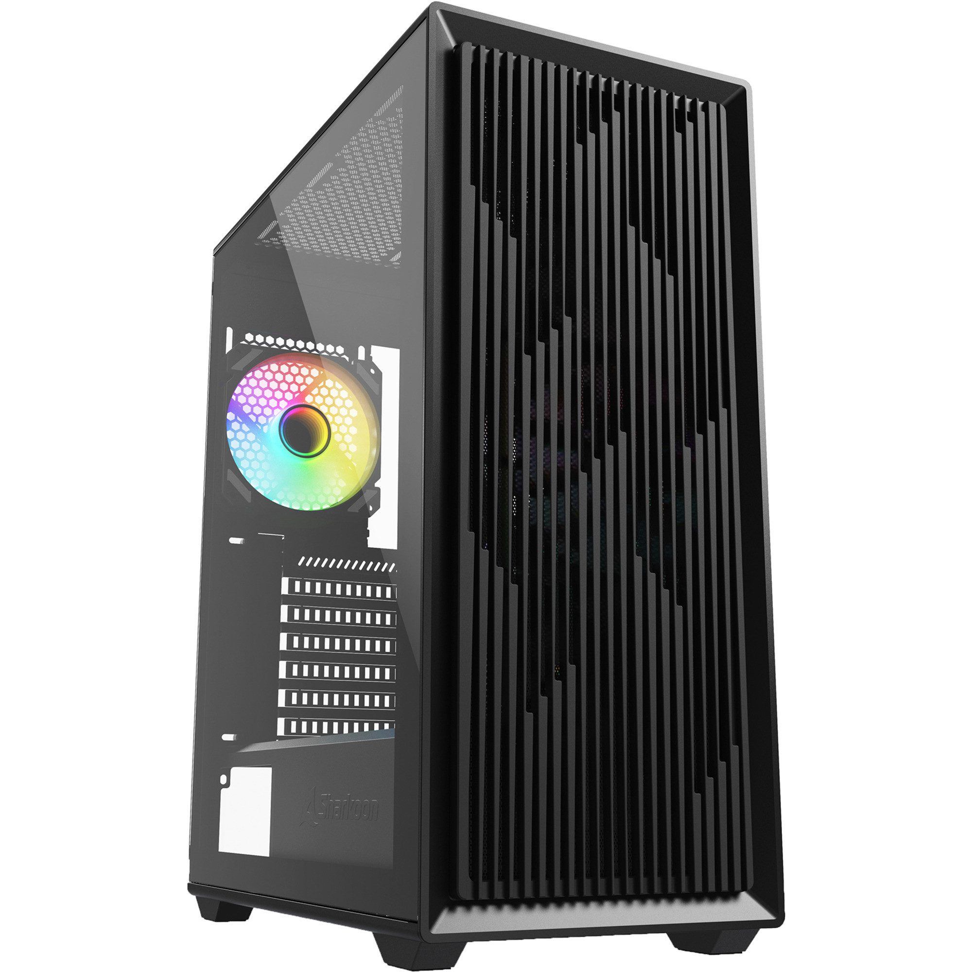 PC-Gehäuse Sharkoon VK2 RGB, Tower-Gehäuse, (Tempered Glass)