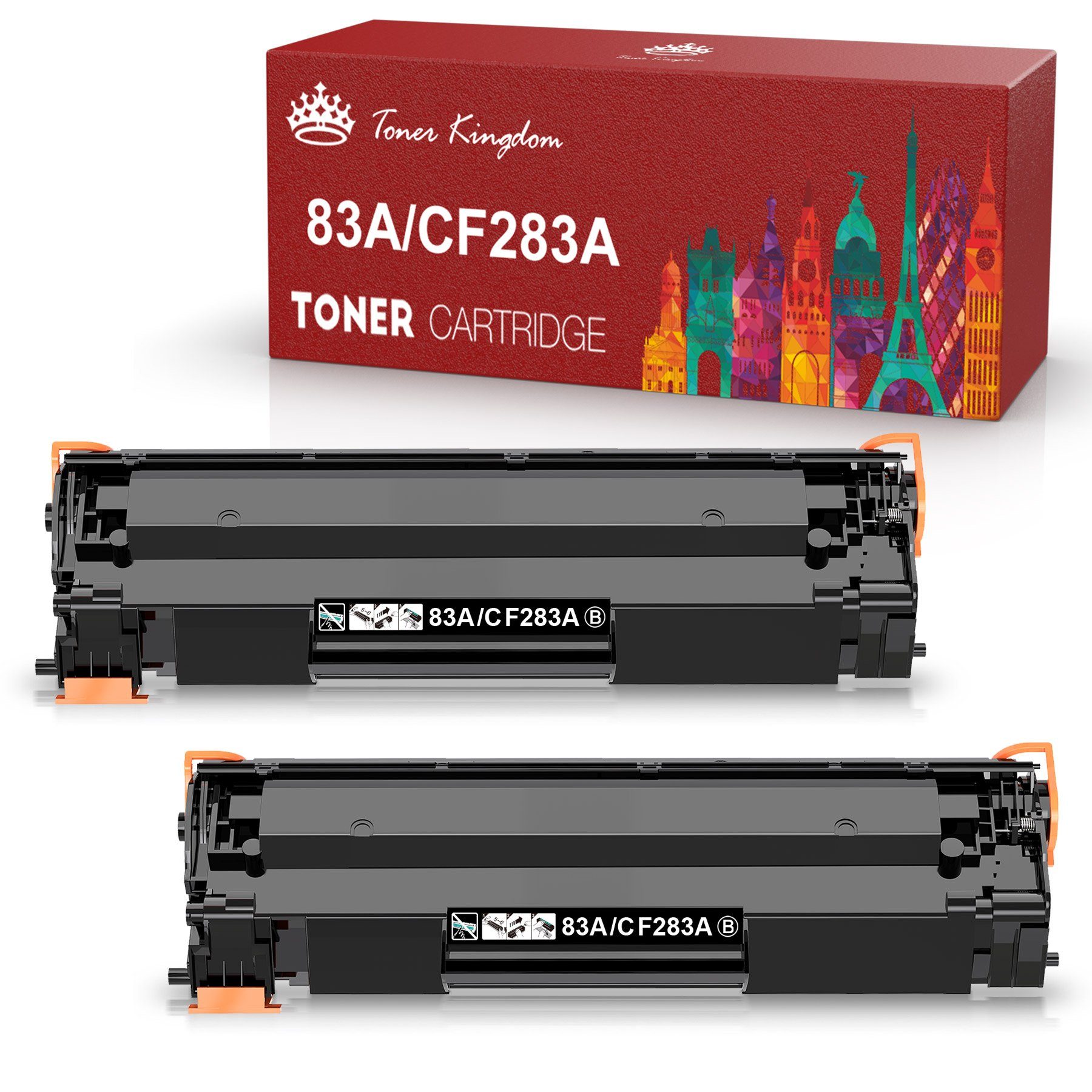 Toner Kingdom Tonerpatrone für HP 83A CF283A Laserjet Pro MFP M125a M125nw