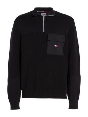 Tommy Jeans Troyer TJM REG MIX FABRIC TECH SWEATER