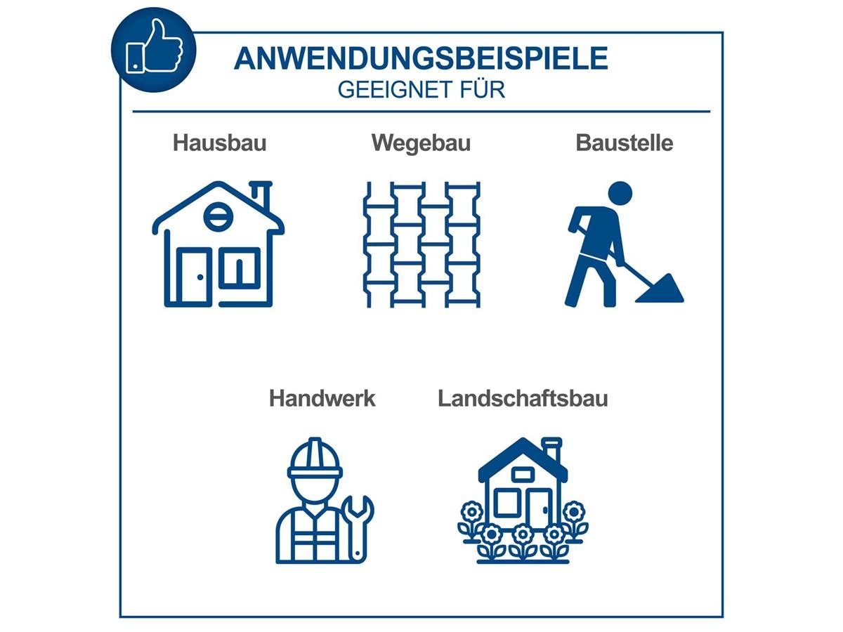 Scheppach Rüttelplatte HP2500S, max. 4200 vpm, (LxB) 63x40 cm, Set, 3-tlg., 6,5 PS, 30.000 N, inkl. Fahrvorrichtung und Gummimatte