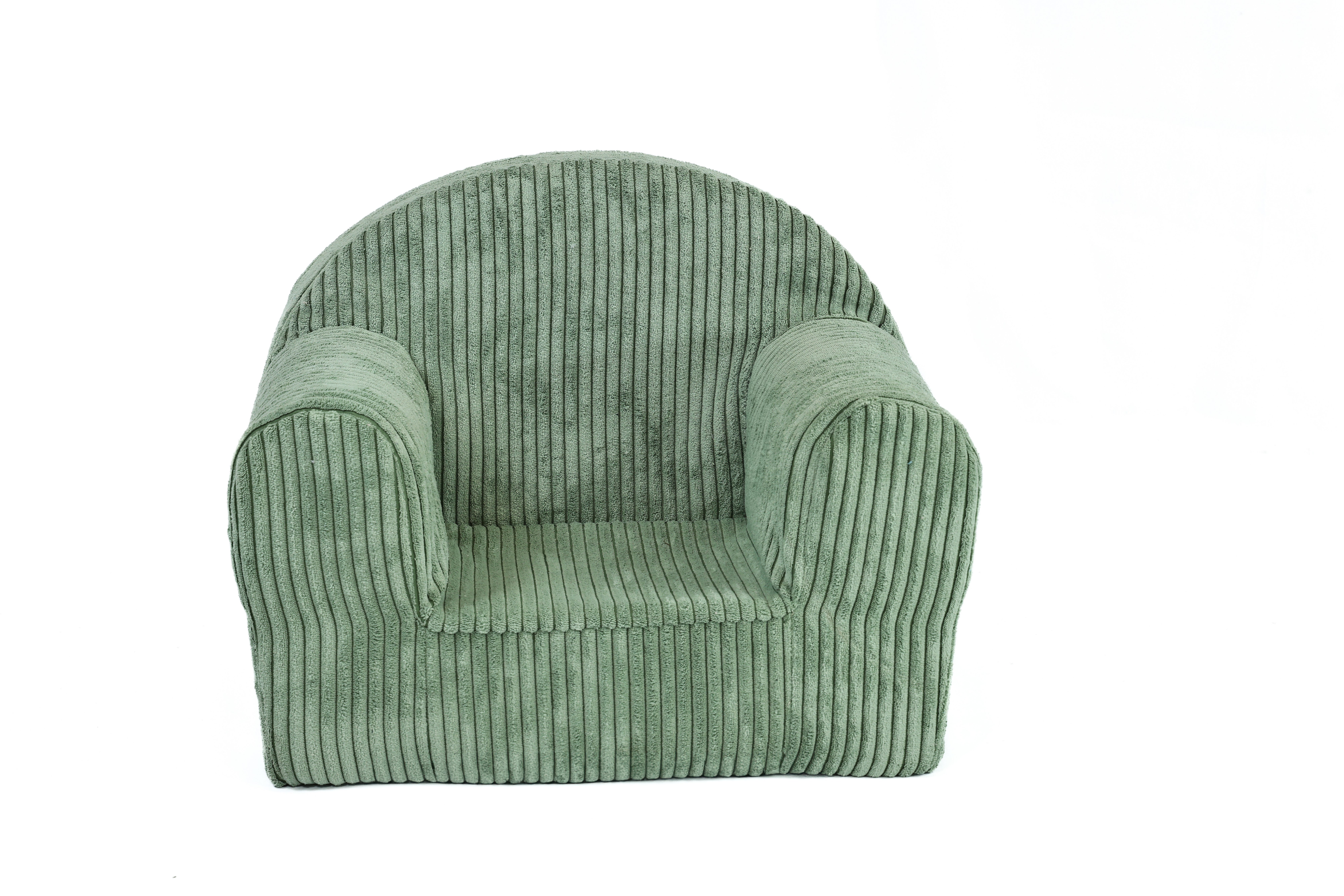 FORTISLINE Kindersessel Kindersessel Mini in Cord Hellgrün Kuschelsessel Babysessel