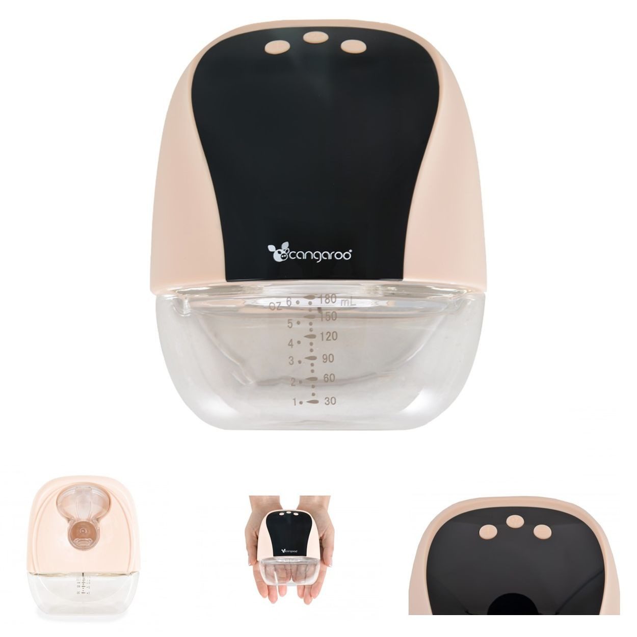 Cangaroo Elektrische Milchpumpe tragbare Milchpumpe Libera, elektrisch, verschiedene Funktionen, Akku