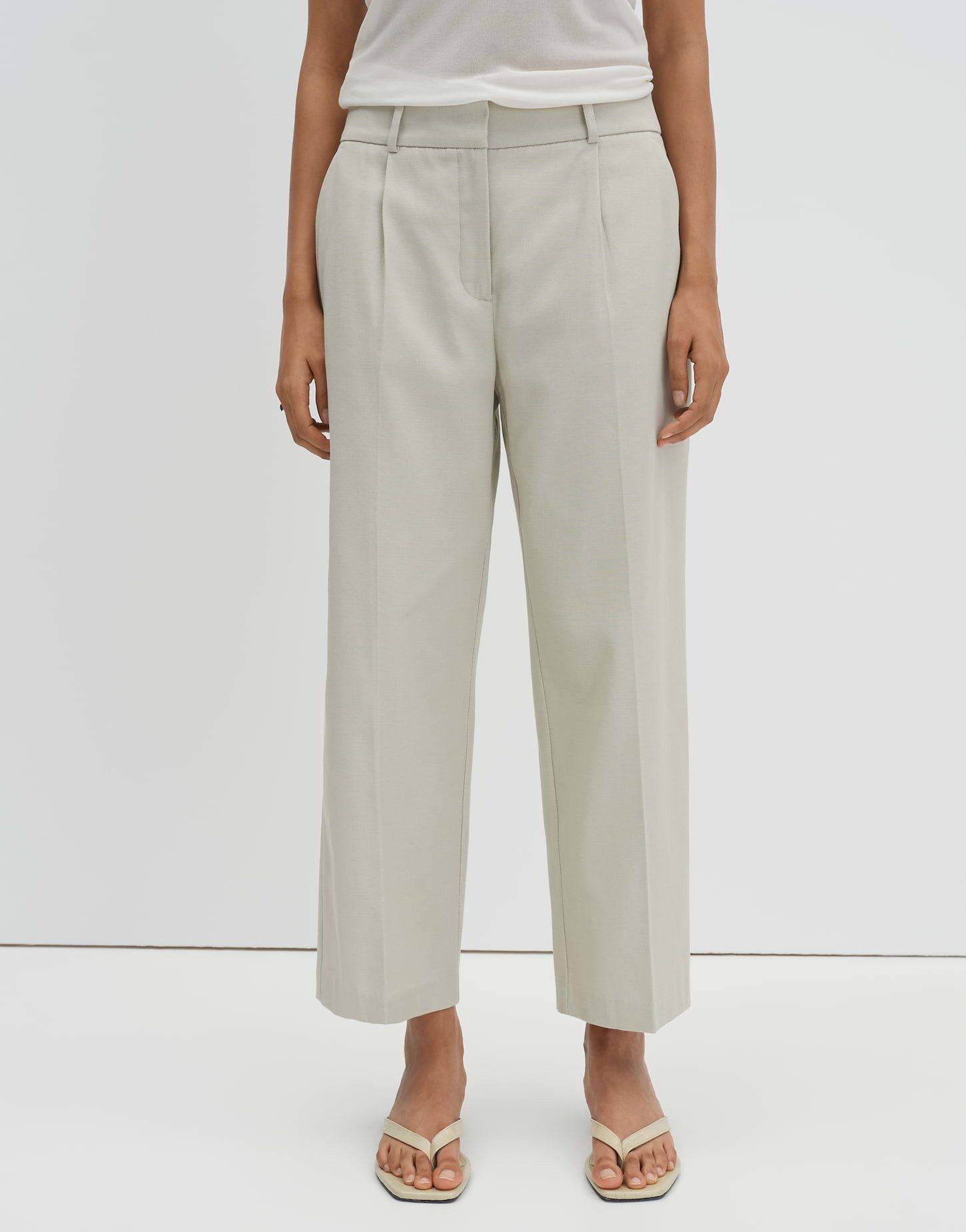 someday Bundfaltenhose Cisan flow City Pant mit festem Griff Mid Rise, Bund günstig online kaufen