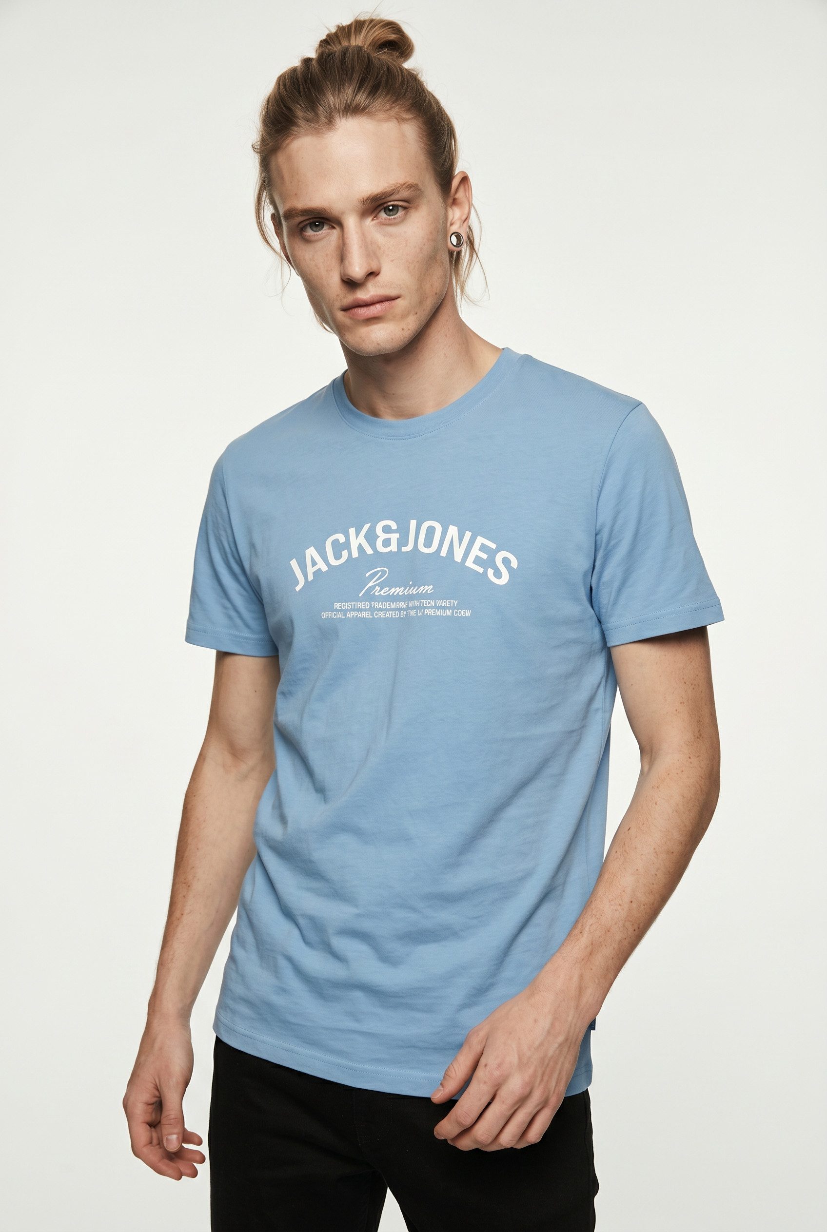 Jack & Jones T-Shirt JPRBLATOMMY SS TEE FST mit Logo Schriftzug