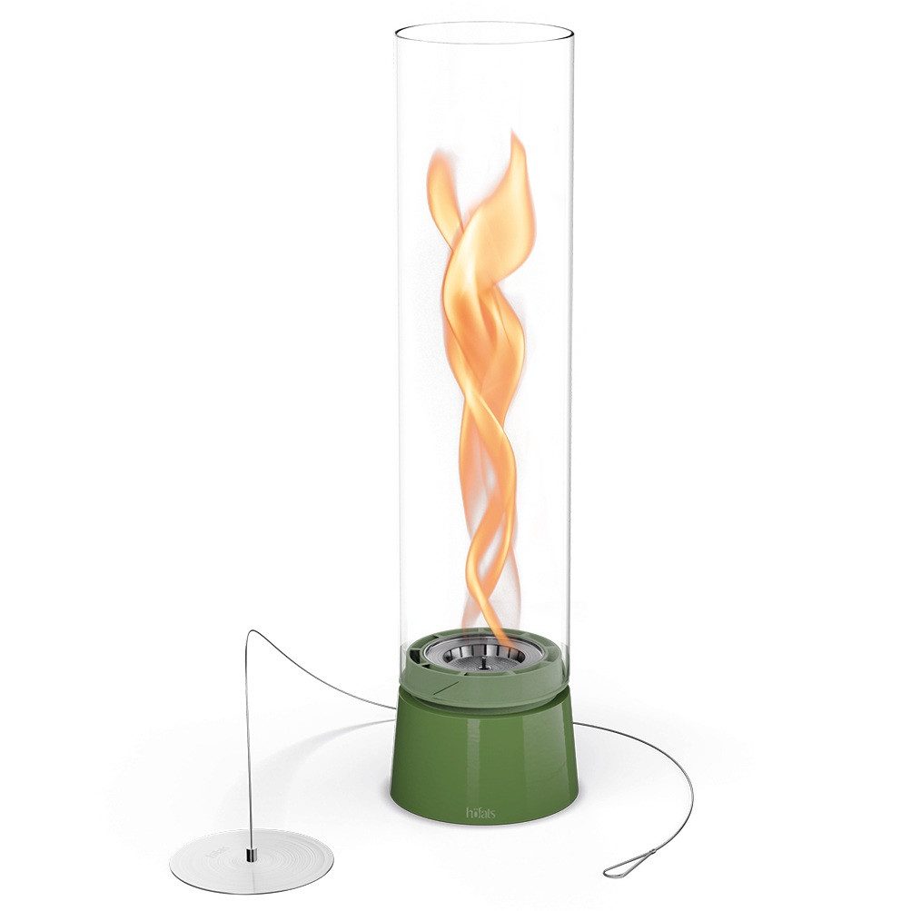 höfats Tischfeuer SPIN air (Packung, rauchfreie Tischfeuerstelle für Indoor und Outdoor), Feuerschale mit Flammenwirbel für Tischdeko, wärmende Feuersäule