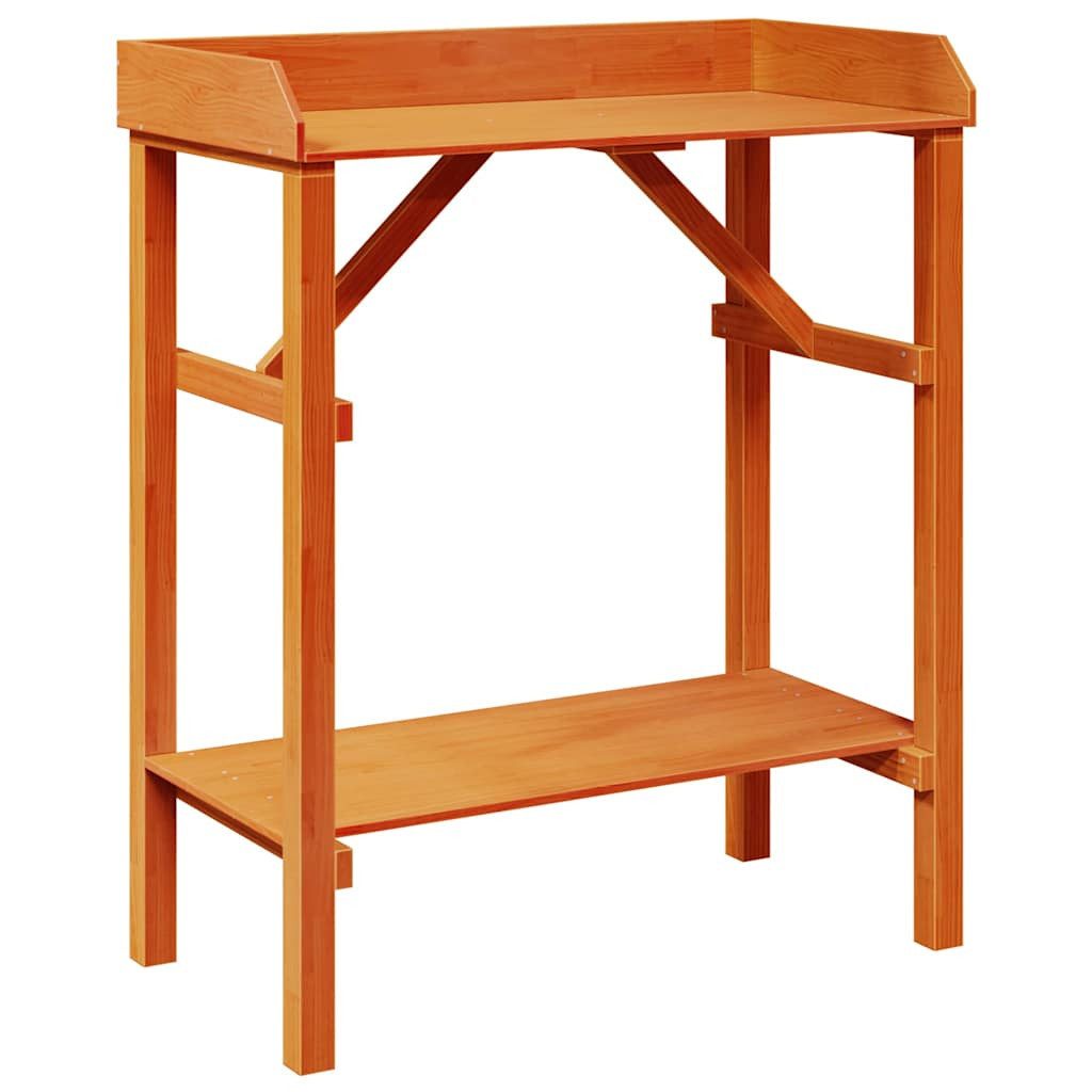 vidaXL Blumenständer Pflanztisch Braun 75 x 40 x 90 cm Massives Kiefernholz (1 St)