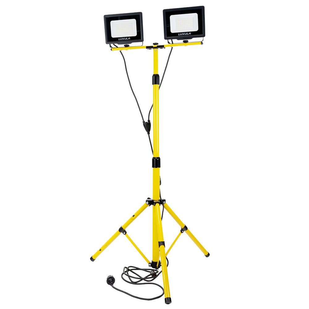 LUXULA LED Flutlichtstrahler LUXULA LED Fluter 100 W 4000 K Neutralweiß Schwarz, LED fest integriert, Neutralweiß