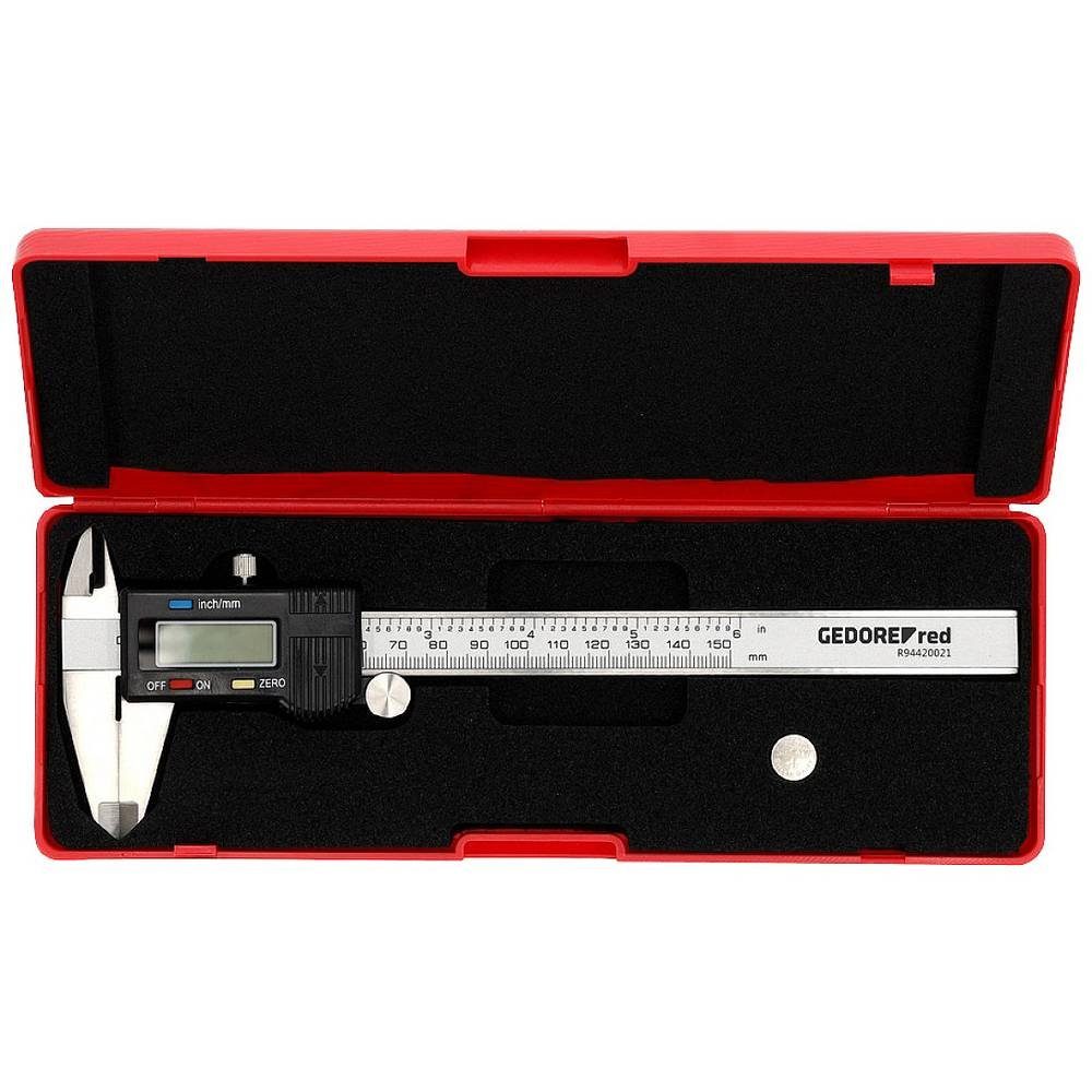 Gedore Red Messschieber Messschieber digital W.153mm mm/inch