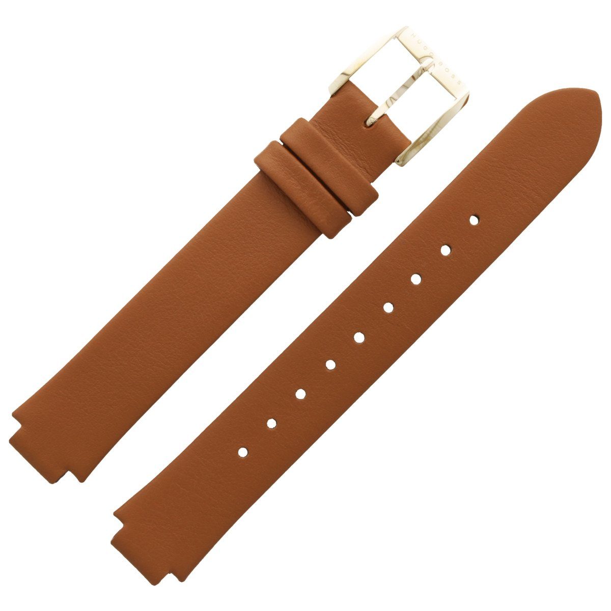 BOSS Uhrenarmband 10mm Leder Braun 659302725 günstig online kaufen