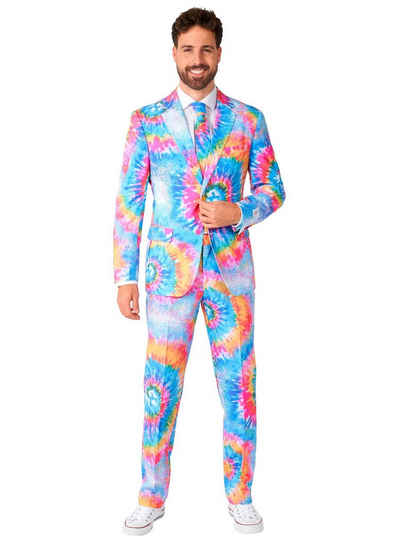 Opposuits Kostüm Mr. Tie Dye Anzug, Der Kompromiss zwischen feinem Zwirn und Hippie-Look